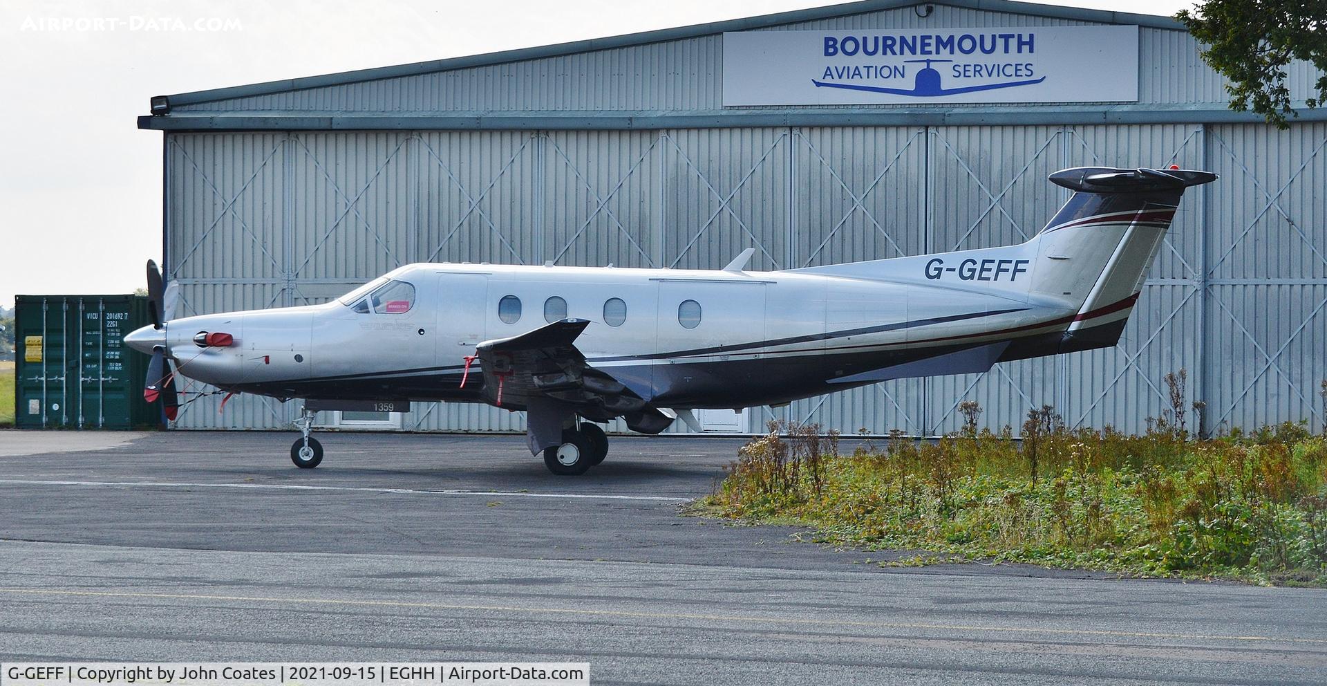 G-GEFF, 2012 Pilatus PC-12/47E C/N 1359, Parked at BAS