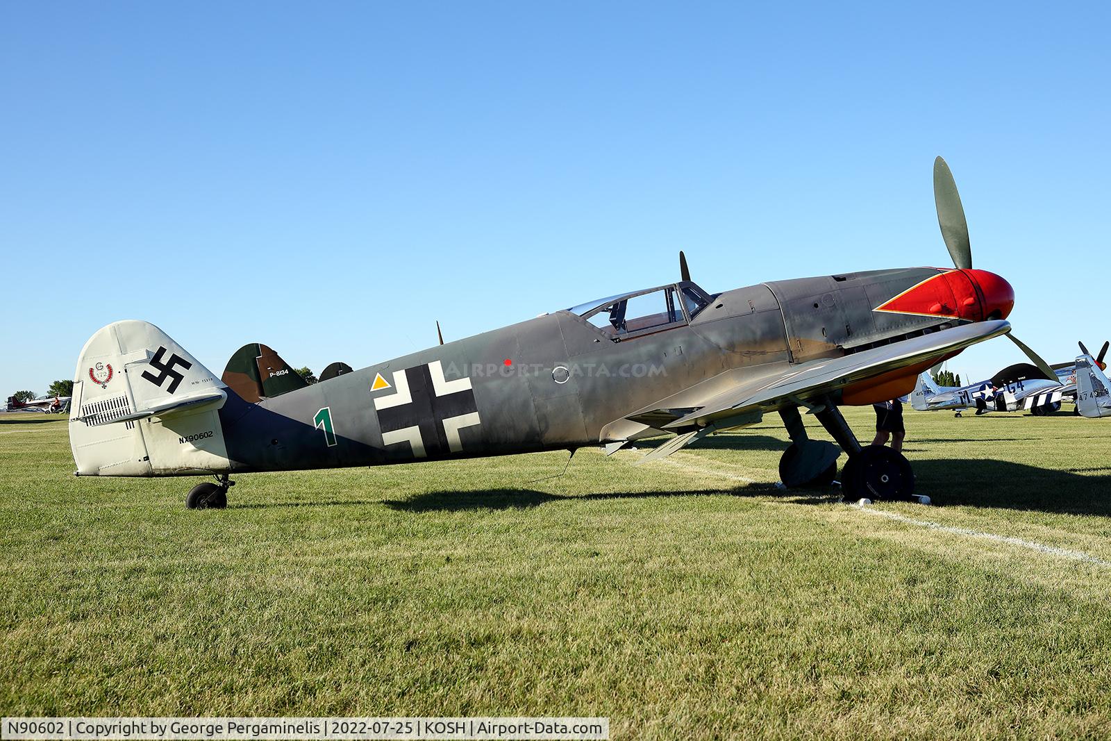 N90602, Messerschmitt Bf-109 C/N 193, Oshkosh 2022.