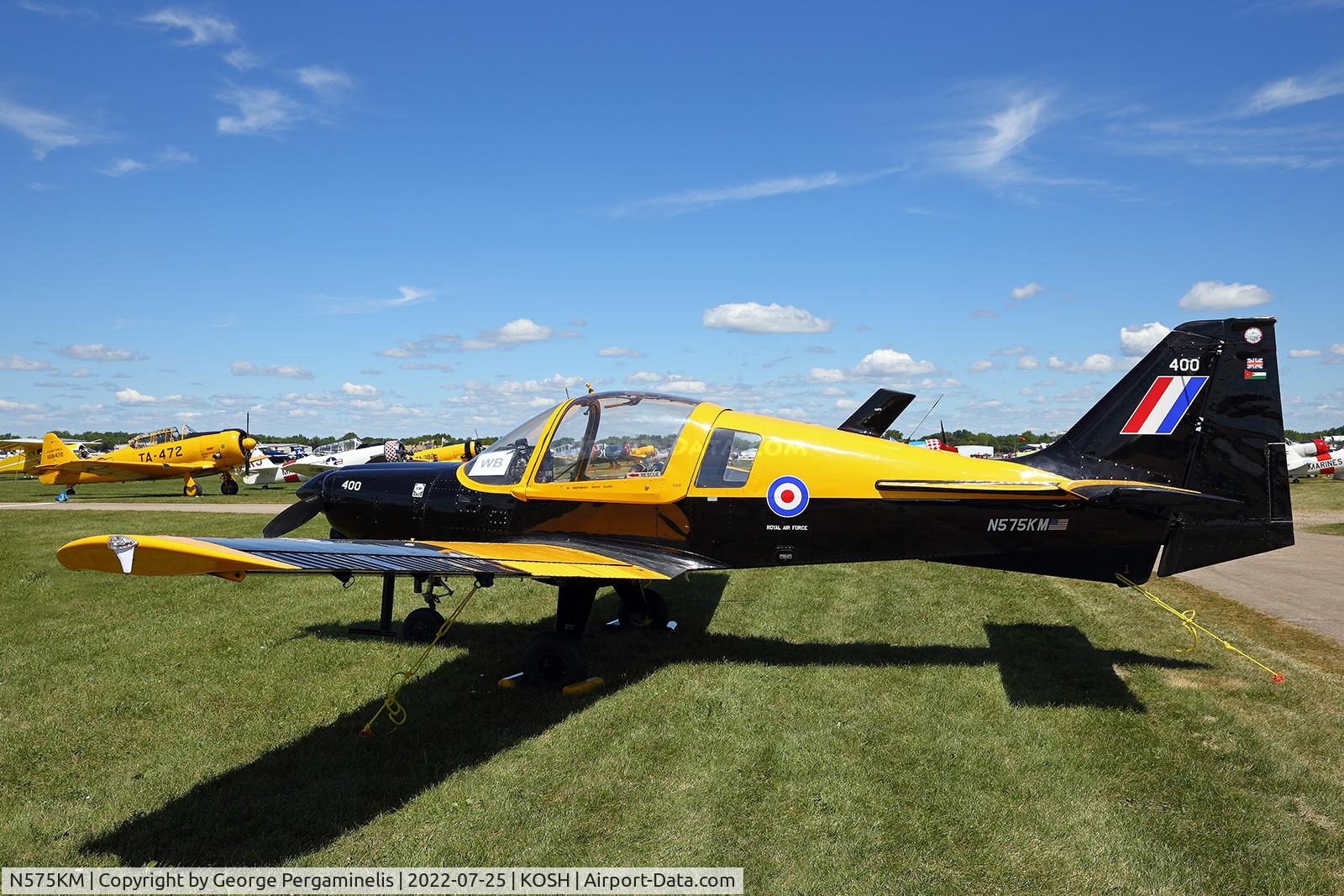 N575KM, 1974 Scottish Aviation Bulldog Series 120 Model 125 C/N BH120/298, Oshkosh 2022.