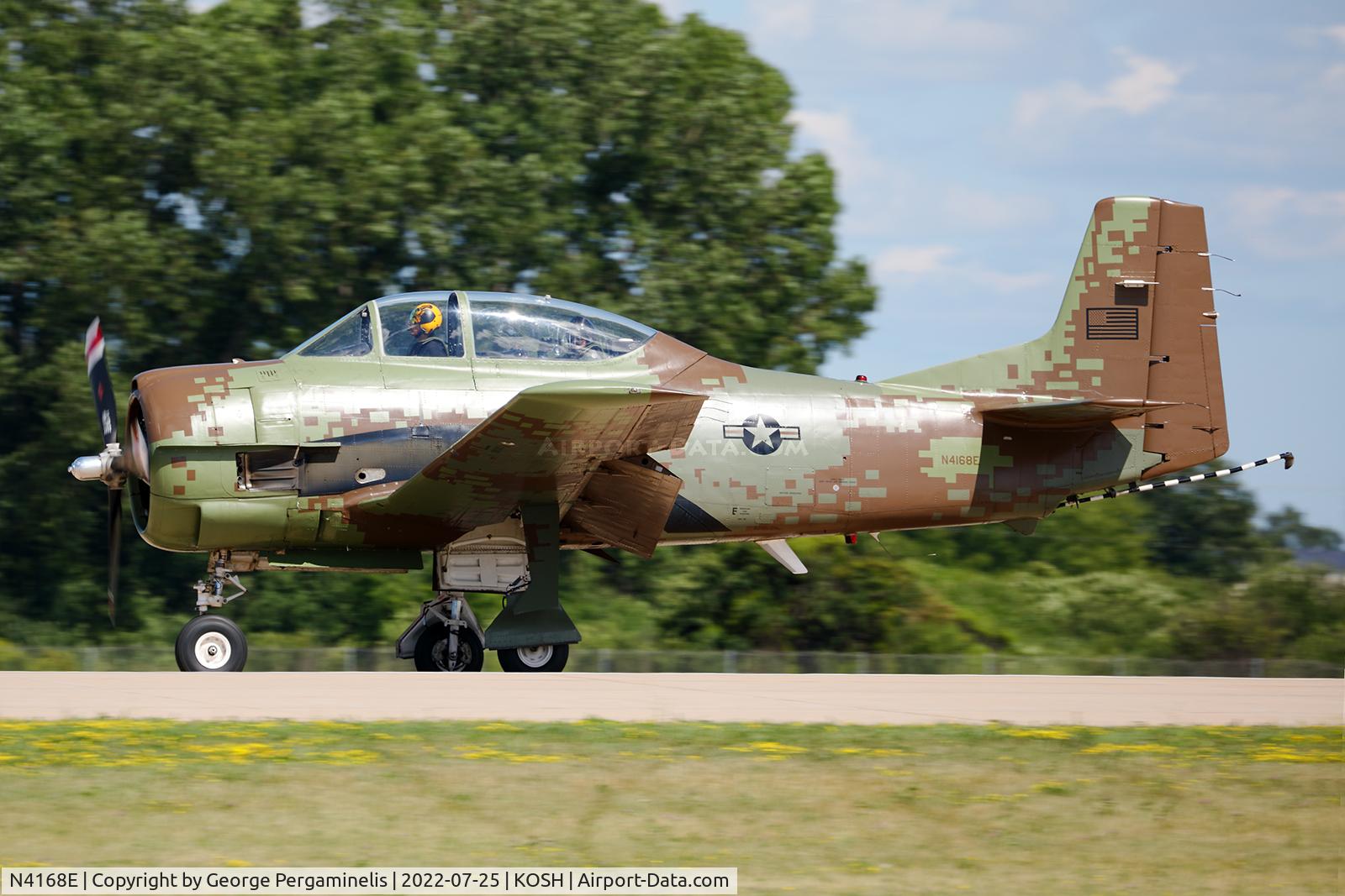 N4168E, 1956 North American T-28C Trojan C/N 252-2, Oshkosh 2022.
