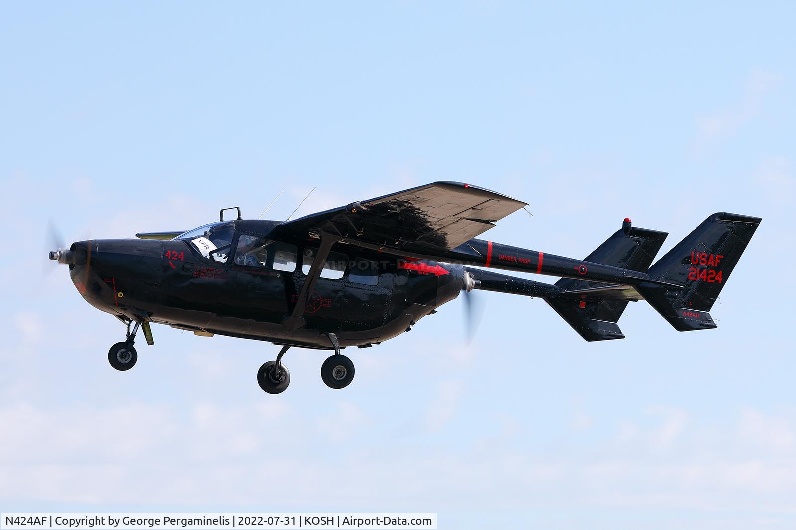 N424AF, 1967 Cessna O-2A Super Skymaster C/N 337M-0130, Oshkosh 2022.