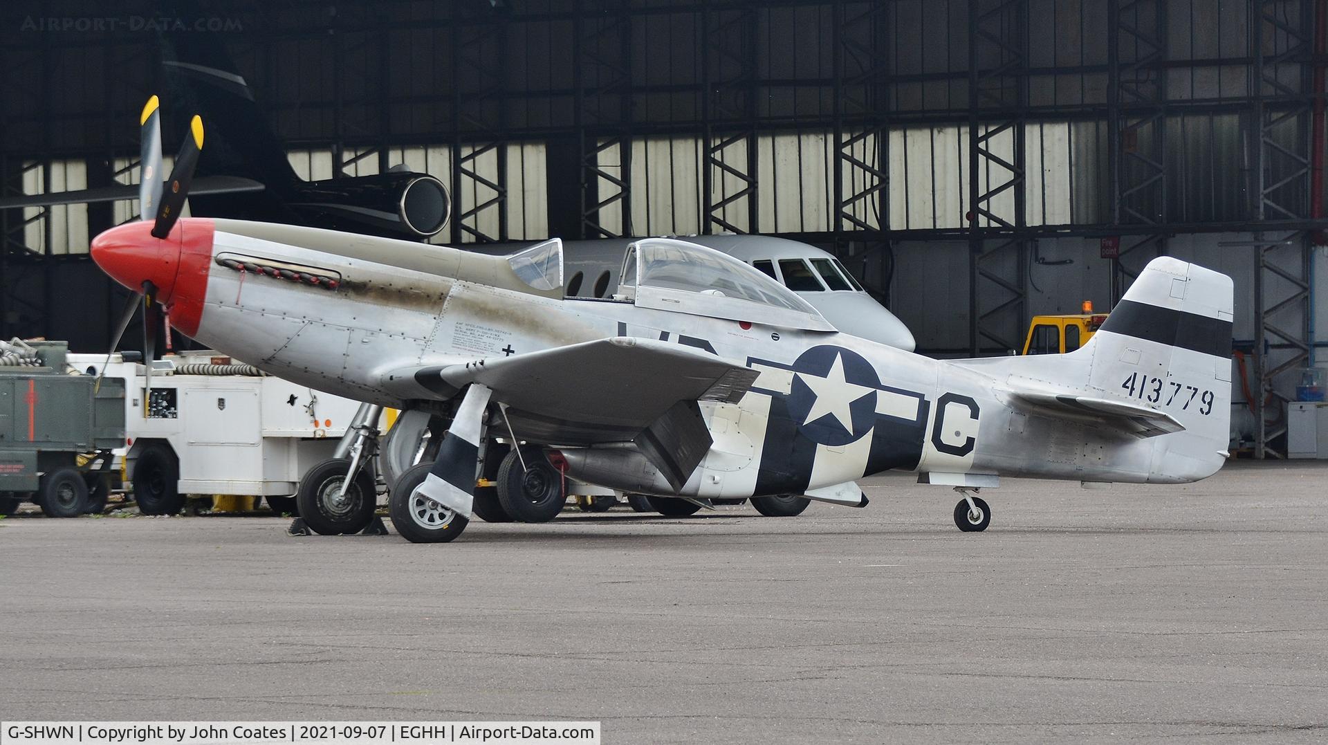 G-SHWN, 1944 North American P-51D Mustang C/N 122-40417, At Thurston Avn with tail number 413779