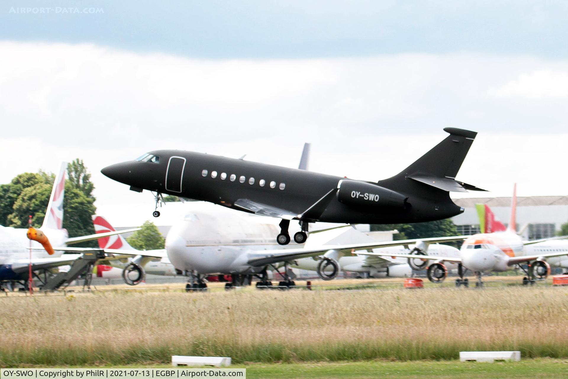 OY-SWO, 2014 Dassault Falcon 2000S C/N 725, OY-SWO 20015 Dassault Falcon 2000S Blackbird Air Charter Kemble