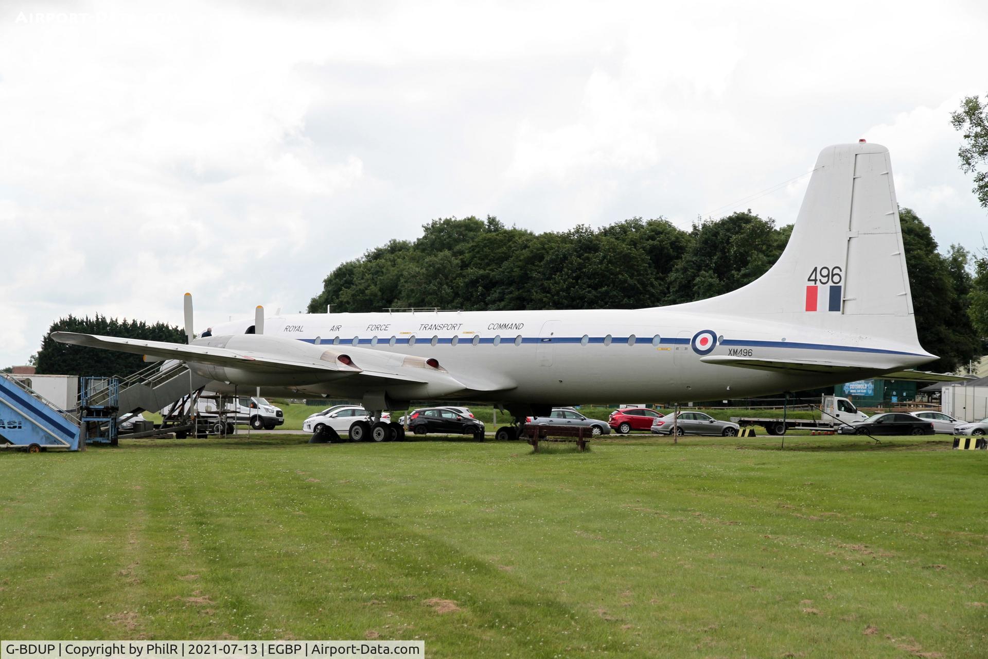 G-BDUP, 1959 Bristol Britannia C.1 (175 Britannia 253F) C/N 13508, XM496 (G-BDUP) 1960 Bristol 175 Britannia C1 RAF Kemble