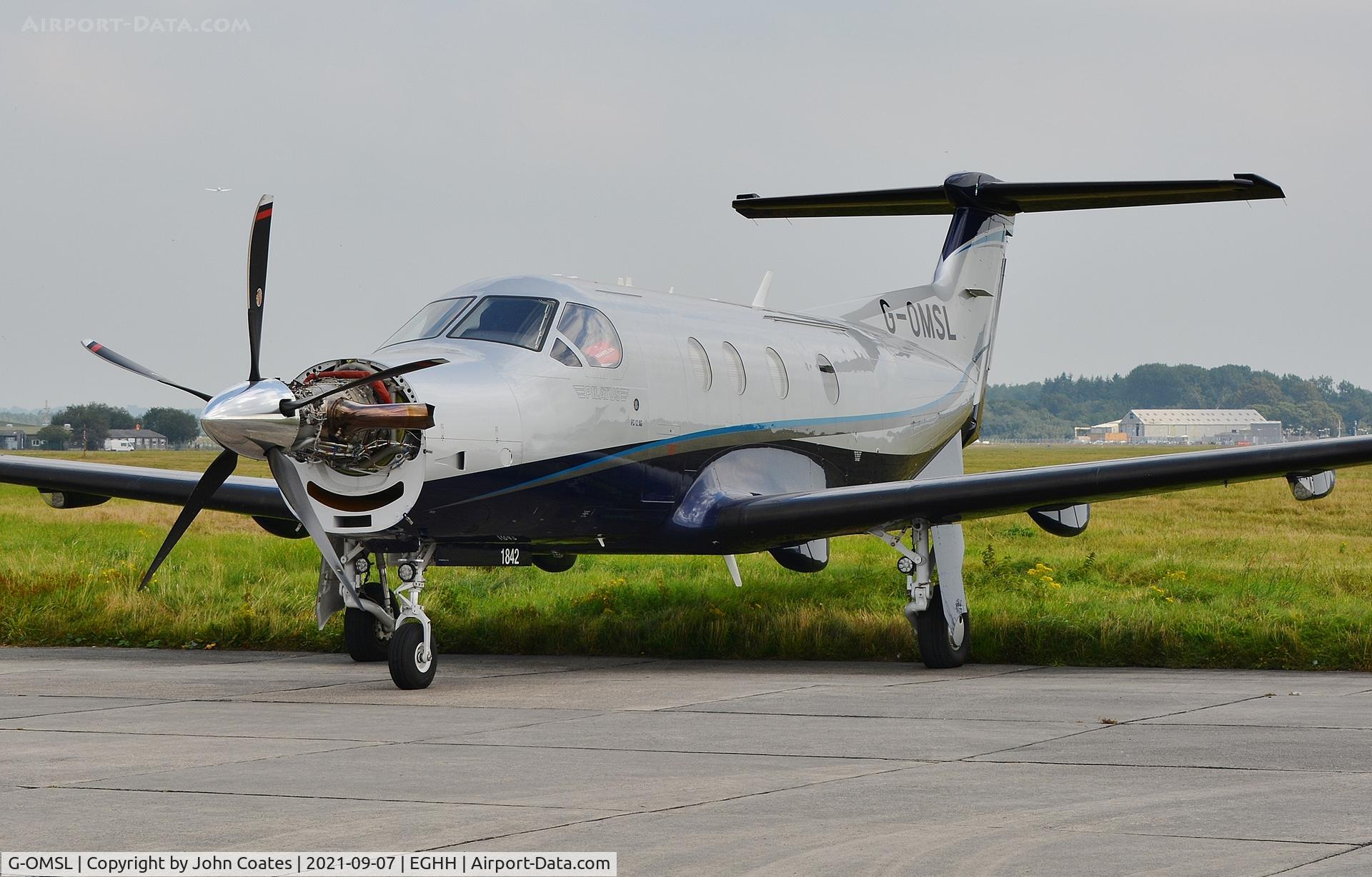 G-OMSL, 2018 Pilatus PC-12/47E C/N 1842, Parked at BAS