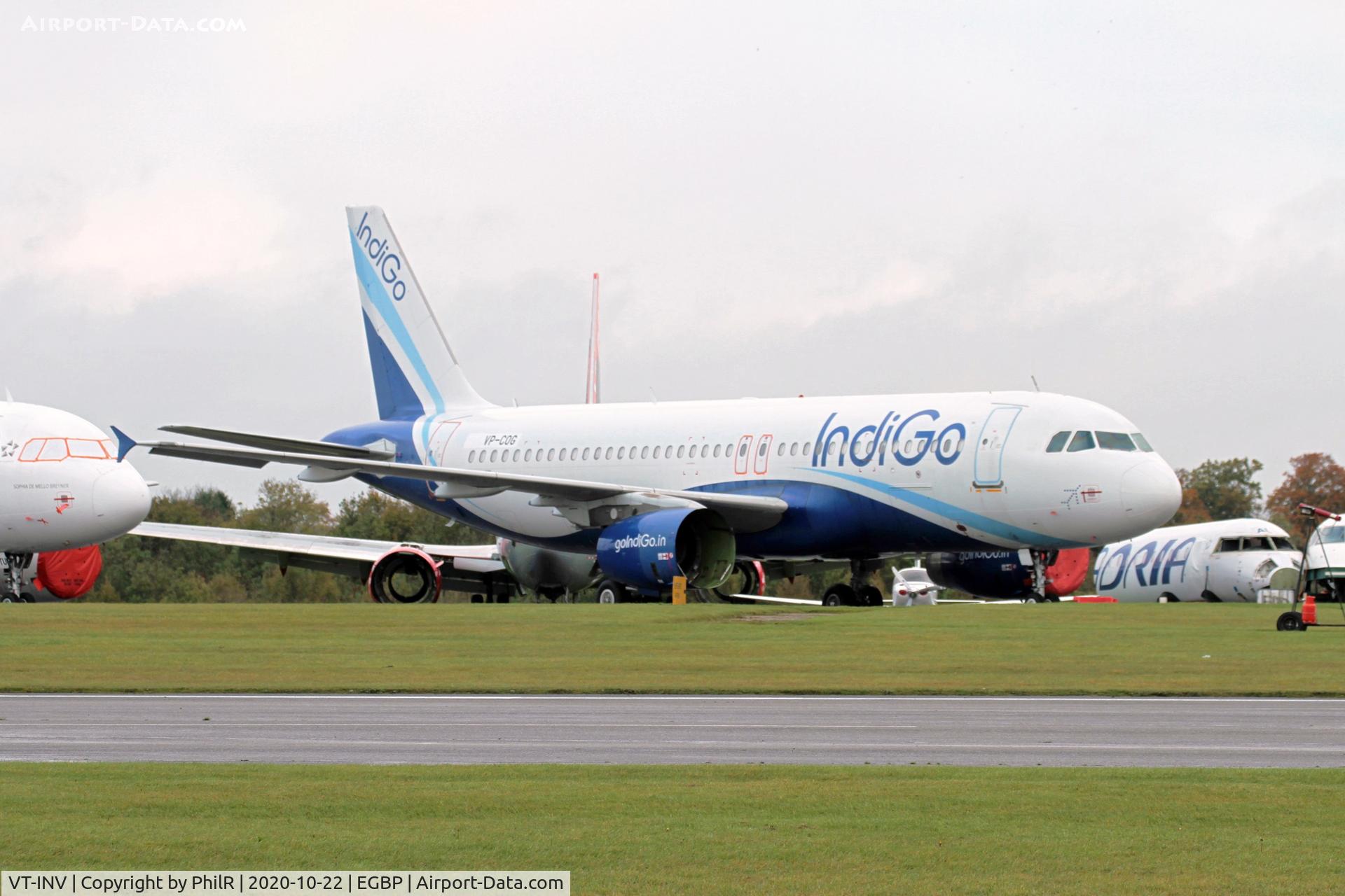 VT-INV, 2008 Airbus A320-232 C/N 3618, VP-COG (VT-INV) 2008 Airbus A320-200 Kemble