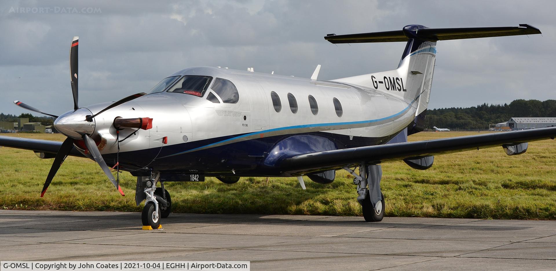 G-OMSL, 2018 Pilatus PC-12/47E C/N 1842, Parked at BAS