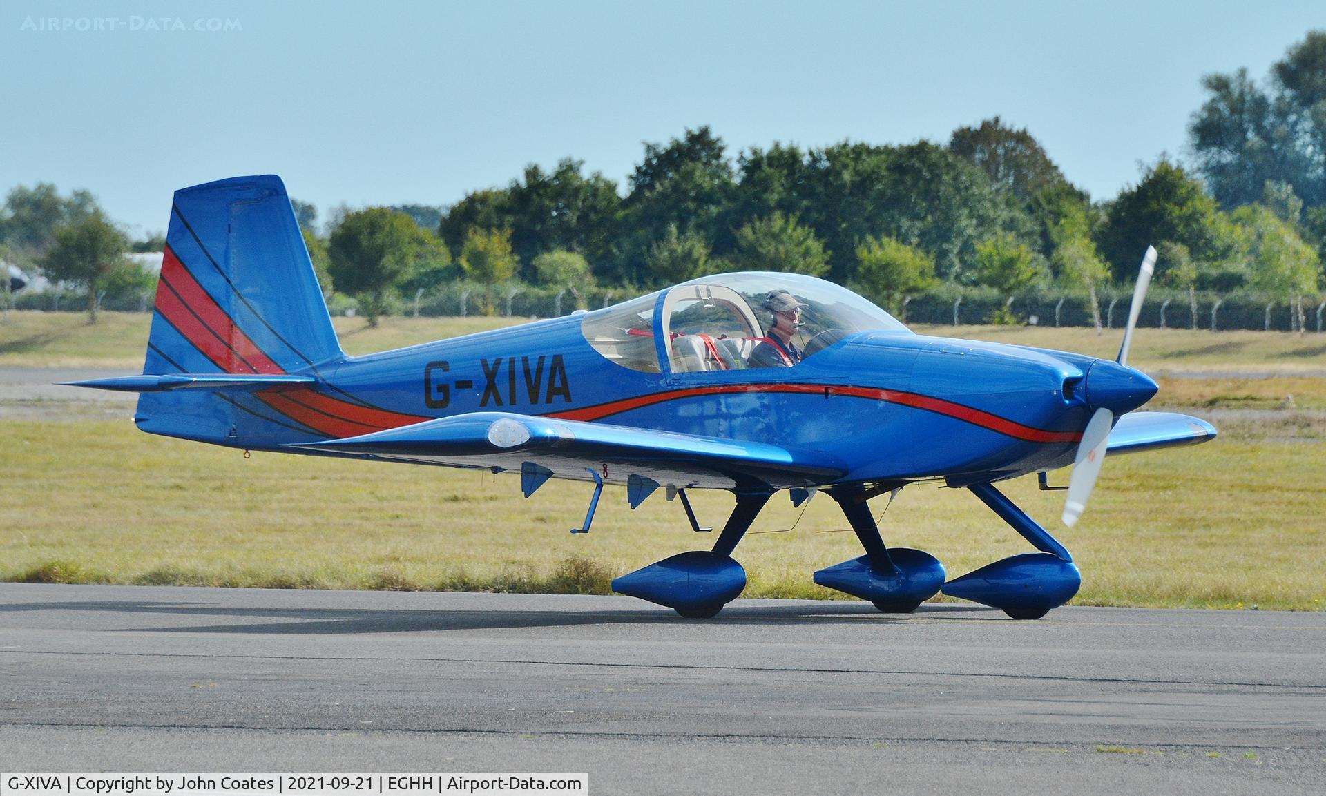 G-XIVA, 2018 Vans RV-14A C/N LAA 393-15468, Taxiing to depart