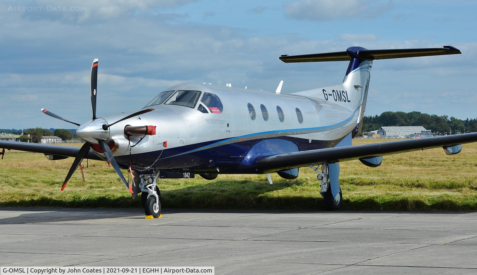 G-OMSL, 2018 Pilatus PC-12/47E C/N 1842, Parked at BAS