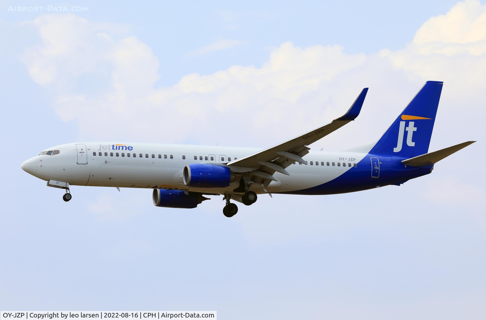 OY-JZP, 2011 Boeing 737-8U3 C/N 38071, Copenhagen 16.8.2022
