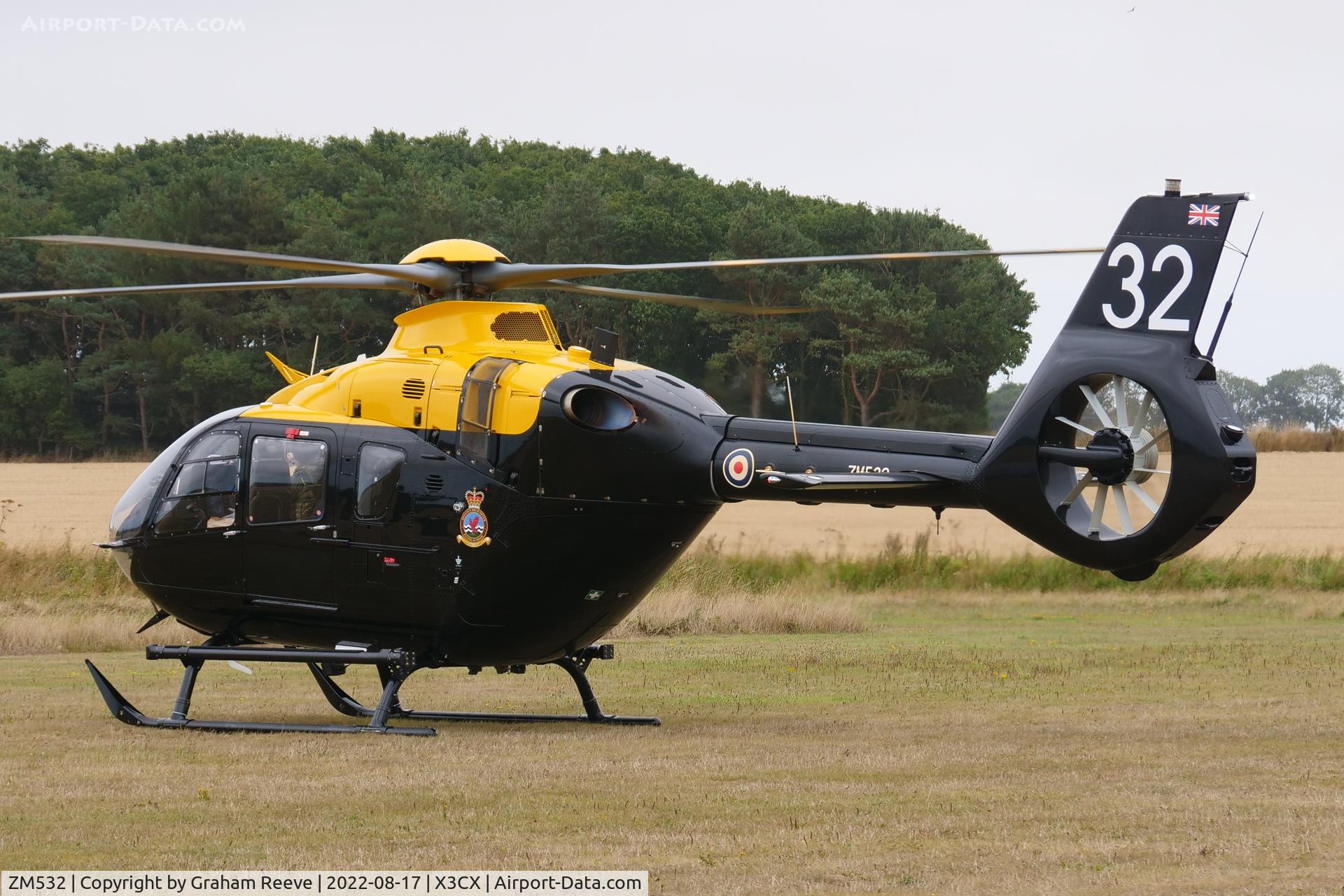 ZM532, 2018 Airbus Helicopters Juno HT.1 (EC-135T-3H) C/N 2045, On the ground at Northrepps.