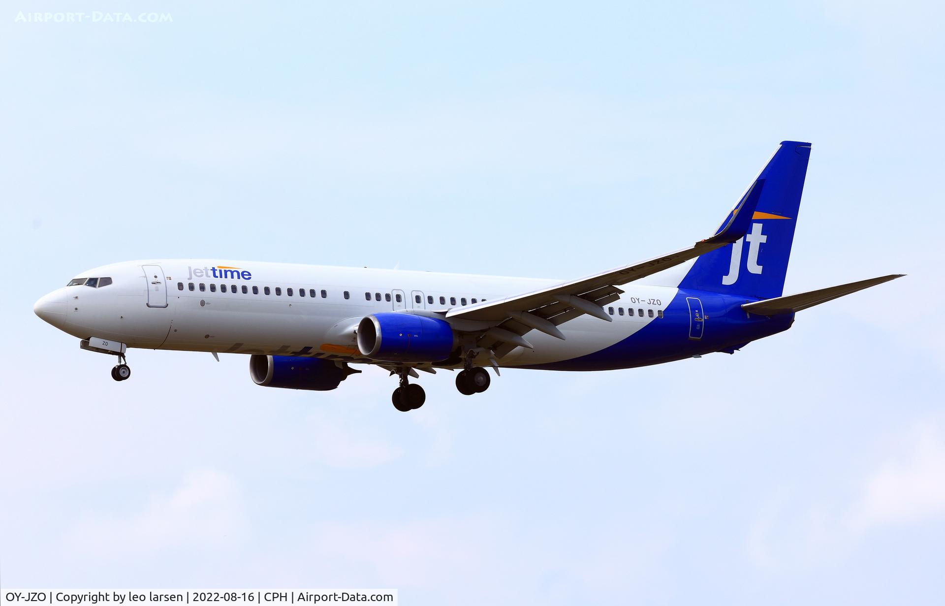 OY-JZO, 2013 Boeing 737-8U3 C/N 38072, Copenhagen 16.8.2022