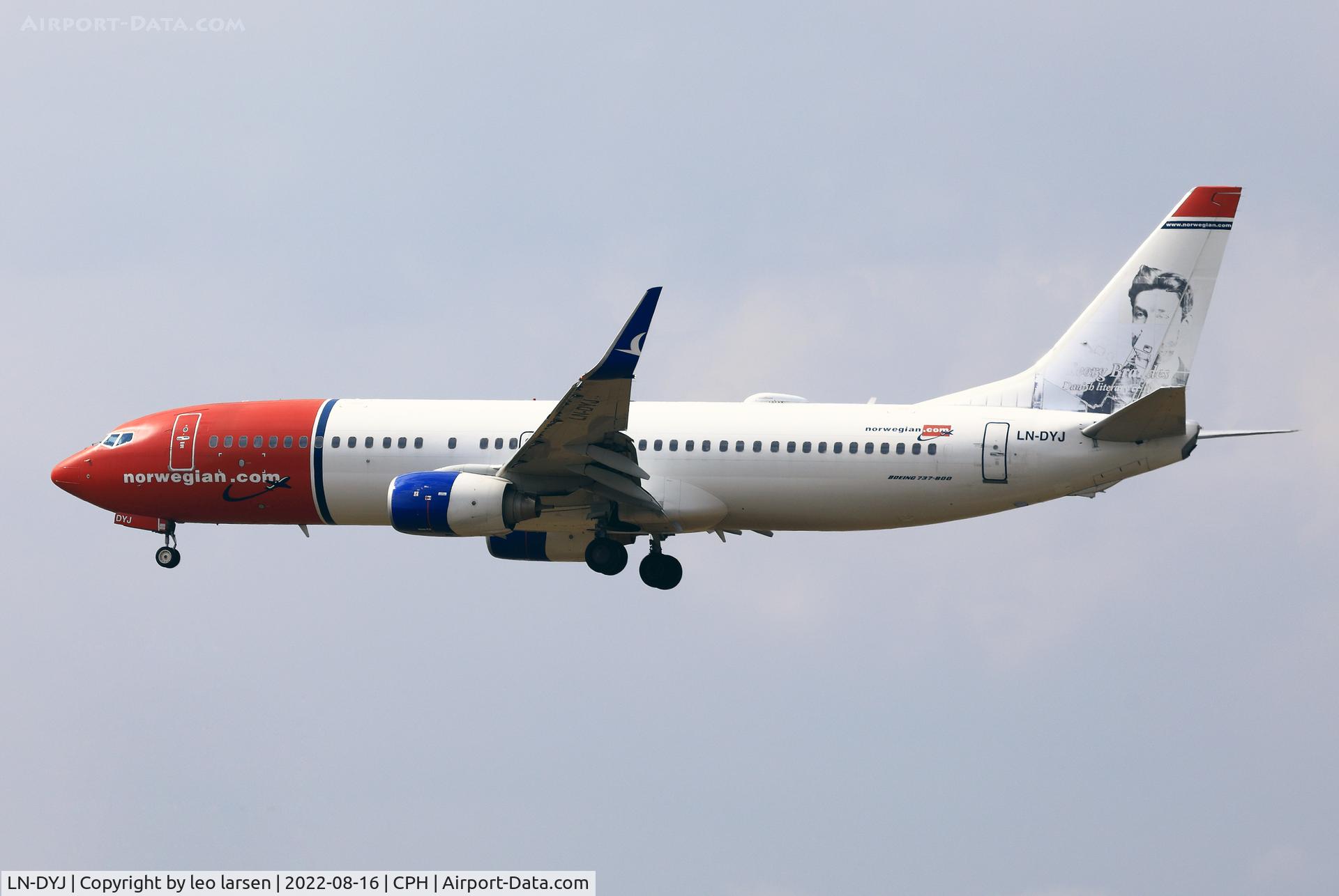 LN-DYJ, 2010 Boeing 737-8JP C/N 39045, Copenhagen 16.8.2022