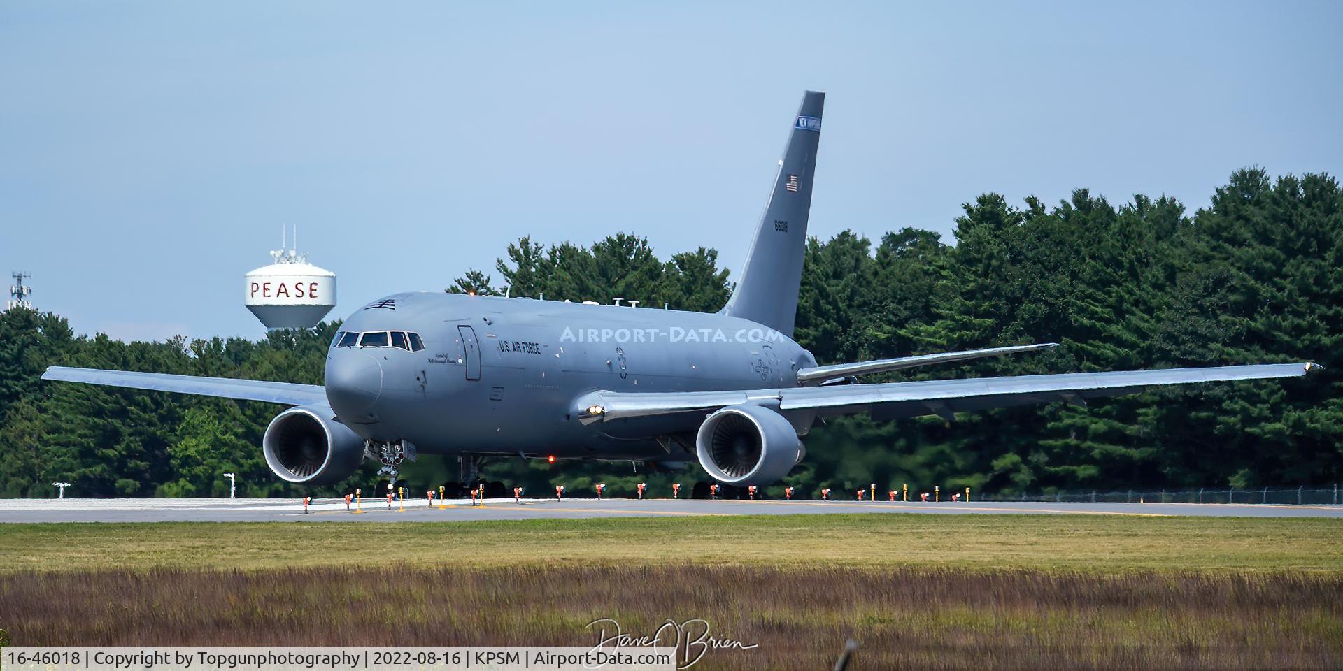 16-46018, 2016 Boeing KC-46A Pegasus C/N 34135, EXXON1 holding short