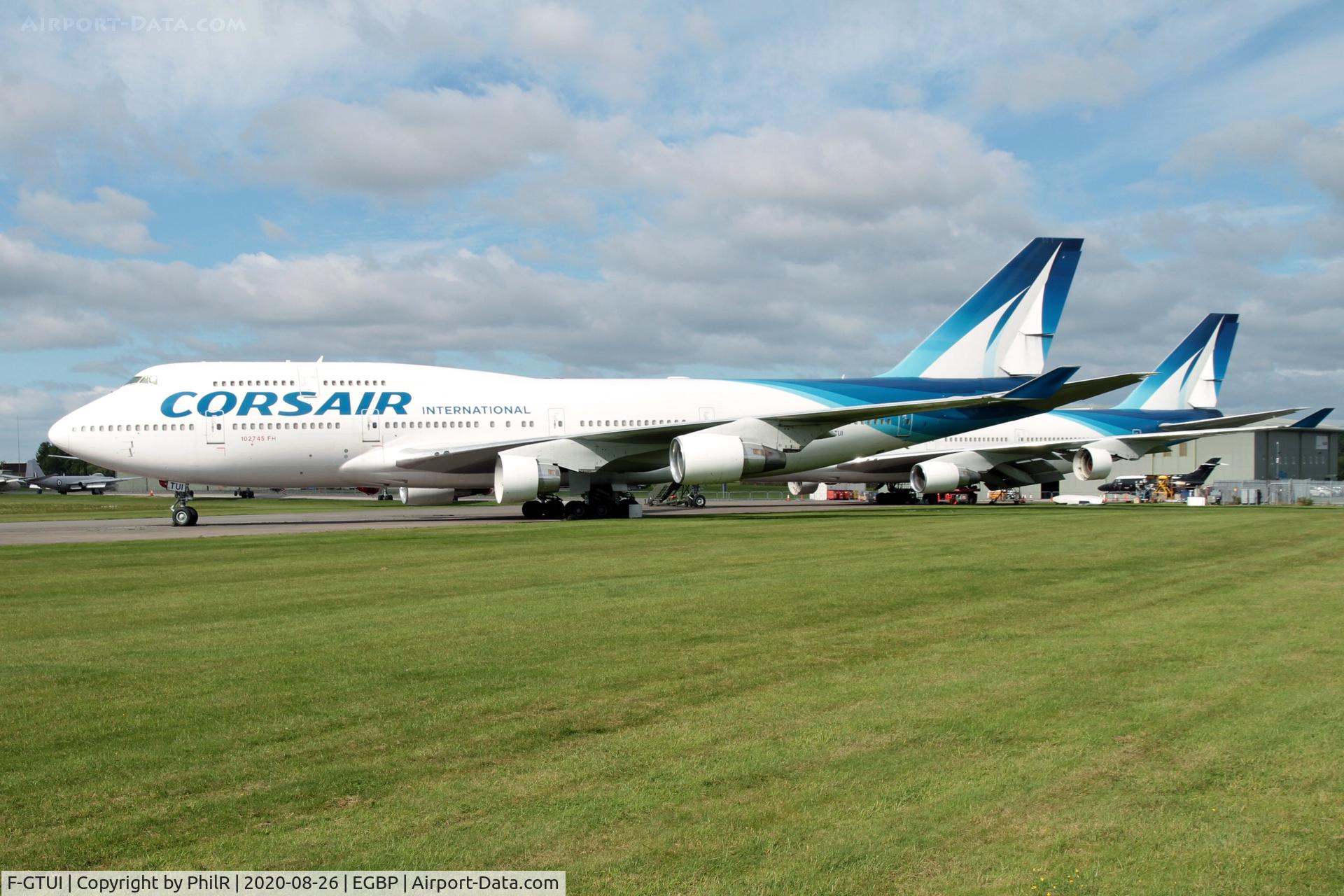 F-GTUI, 1992 Boeing 747-422 C/N 26875, F-GTUI 1992 Boeing 747-400 Corsair Kemble
