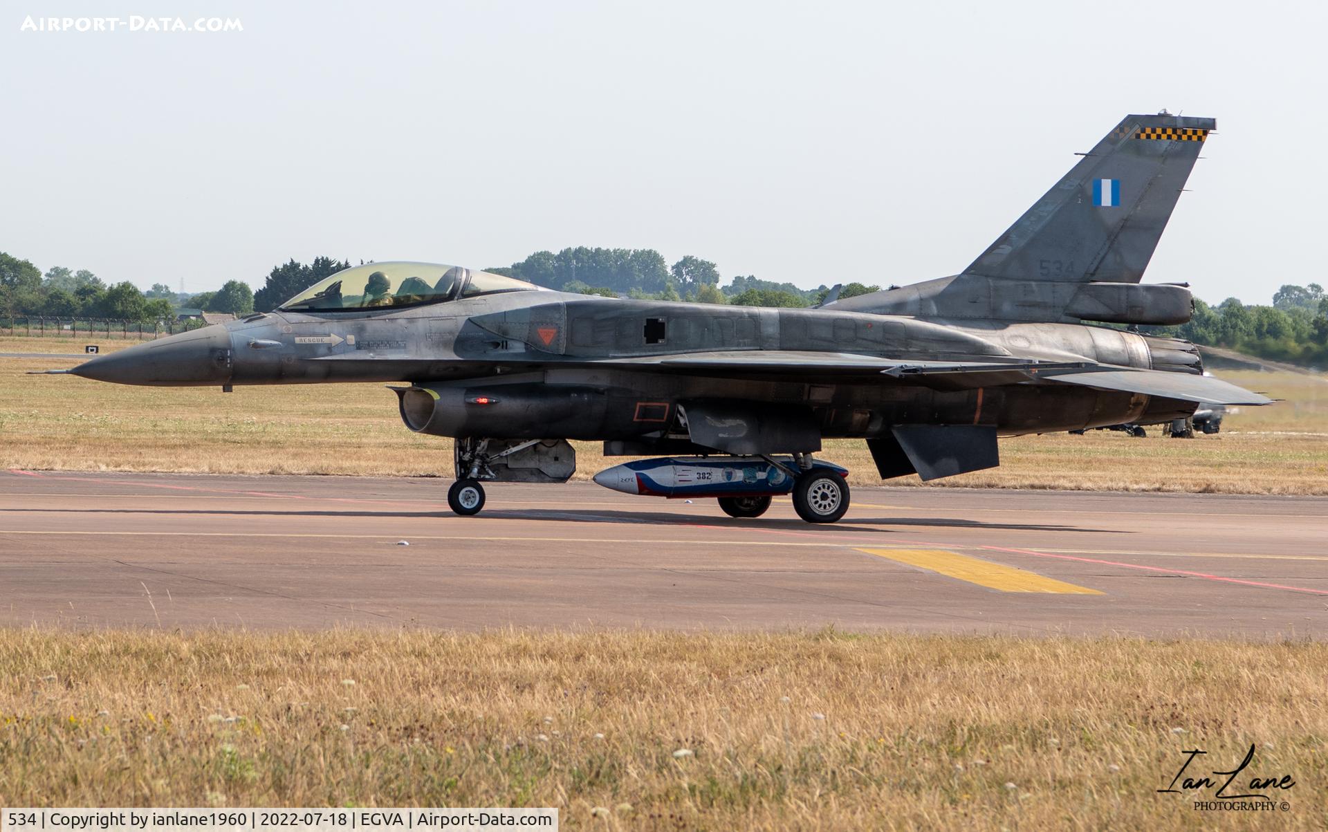 534, Lockheed Martin F-16C Block 52 C/N XK-35, Greek Air Force RIAT 2022