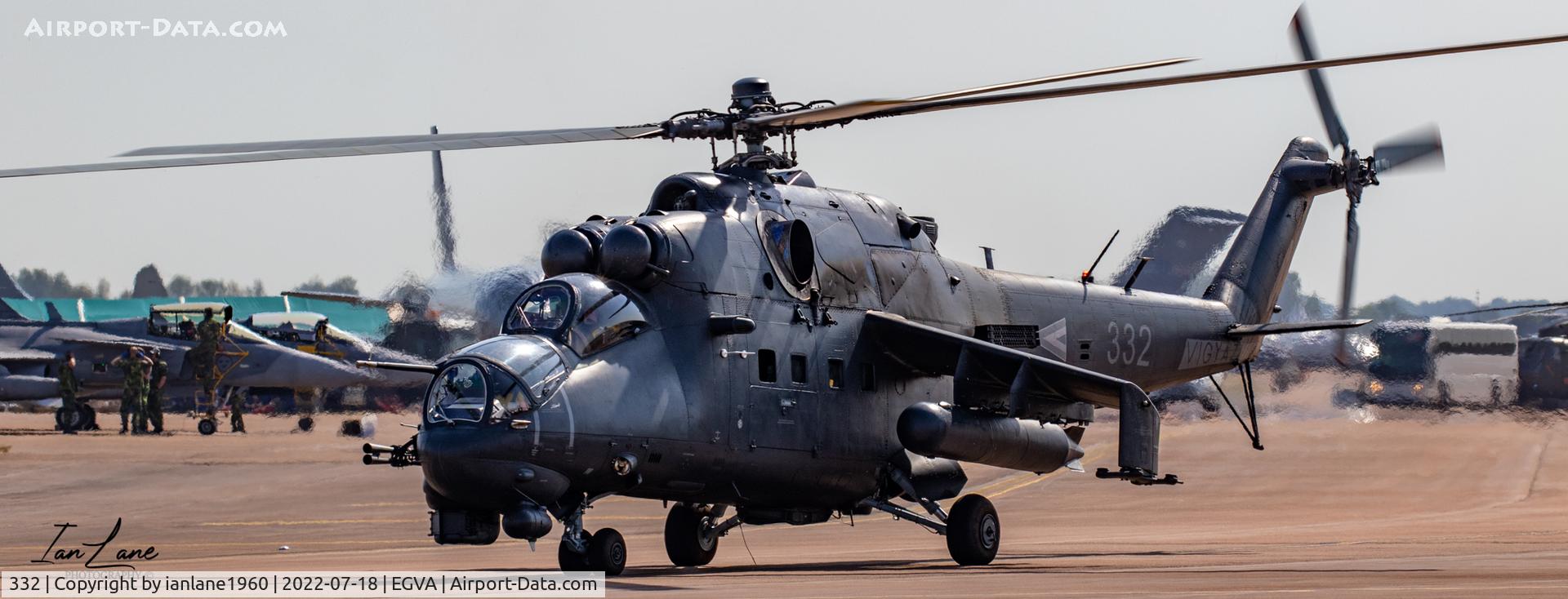 332, 1989 Mil Mi-24P C/N 340332, Hungarian Air Force RIAT 2022