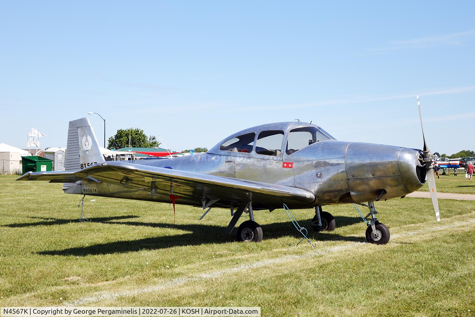 N4567K, 1948 Ryan Navion C/N NAV-4-1567, Oshkosh 2022.