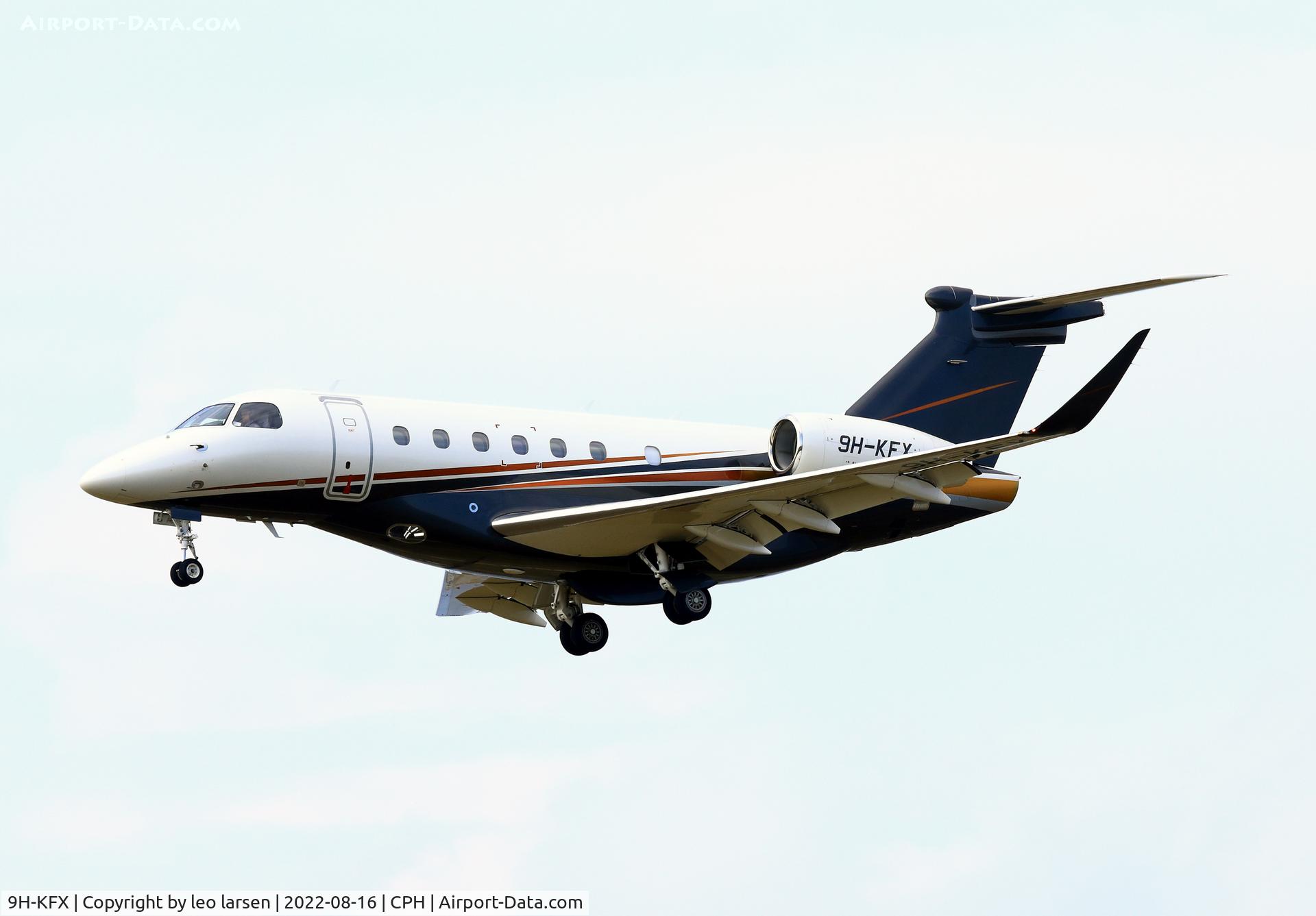 9H-KFX, 2021 Embraer EMB-550 Praetor 600 C/N 55020152, Copenhagen 16.8.2022