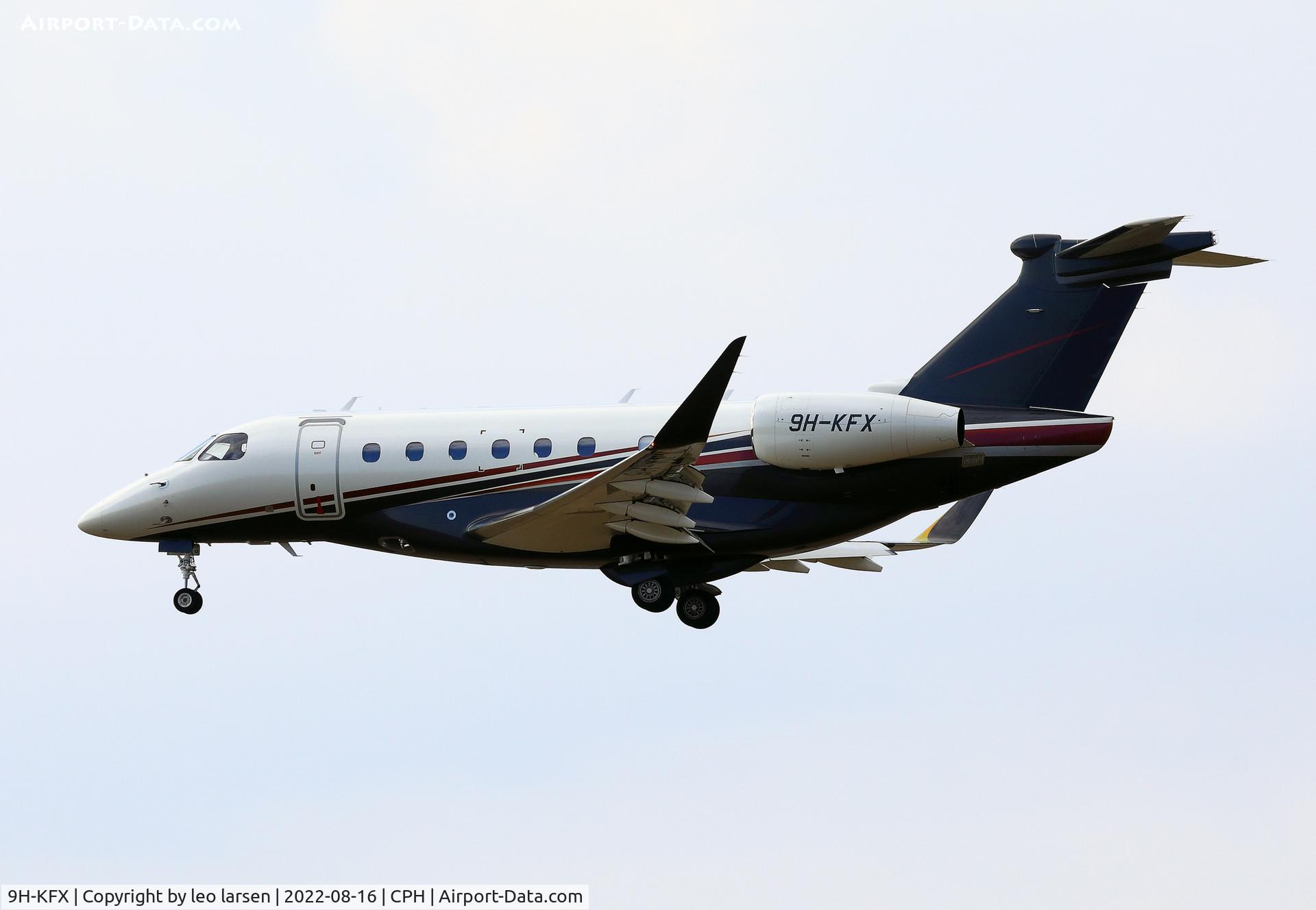 9H-KFX, 2021 Embraer EMB-550 Praetor 600 C/N 55020152, Copenhagen 16.8.2022
