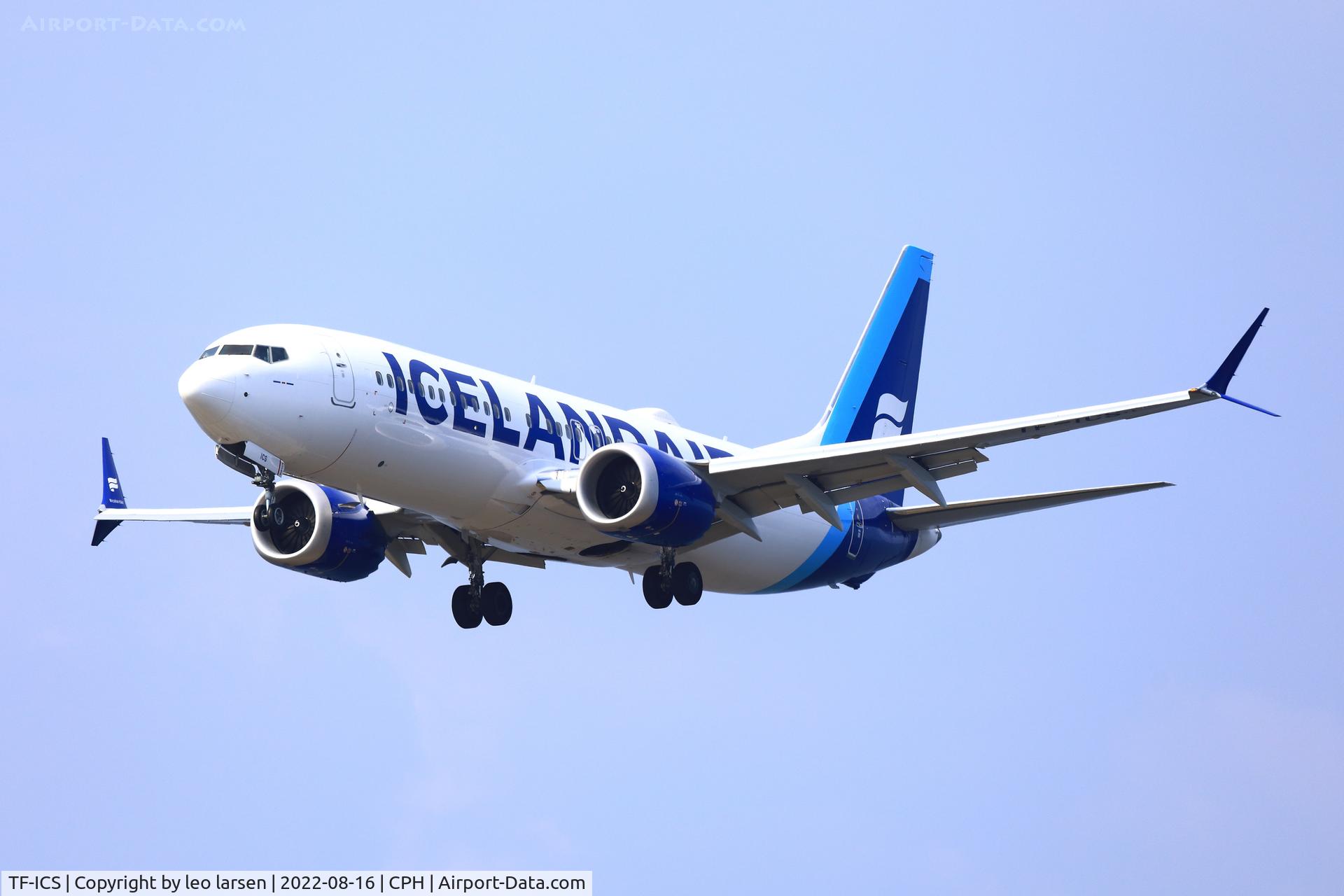 TF-ICS, 2022 Boeing 737-8 MAX C/N 44569, Copenhagen 16.8.2022