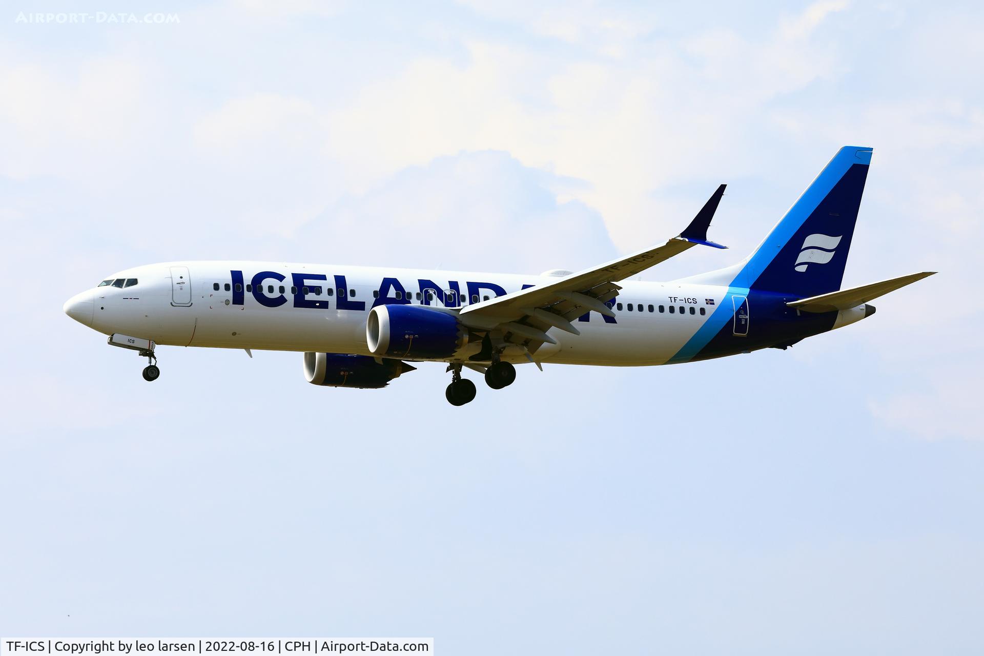 TF-ICS, 2022 Boeing 737-8 MAX C/N 44569, Copenhagen 16.8.2022