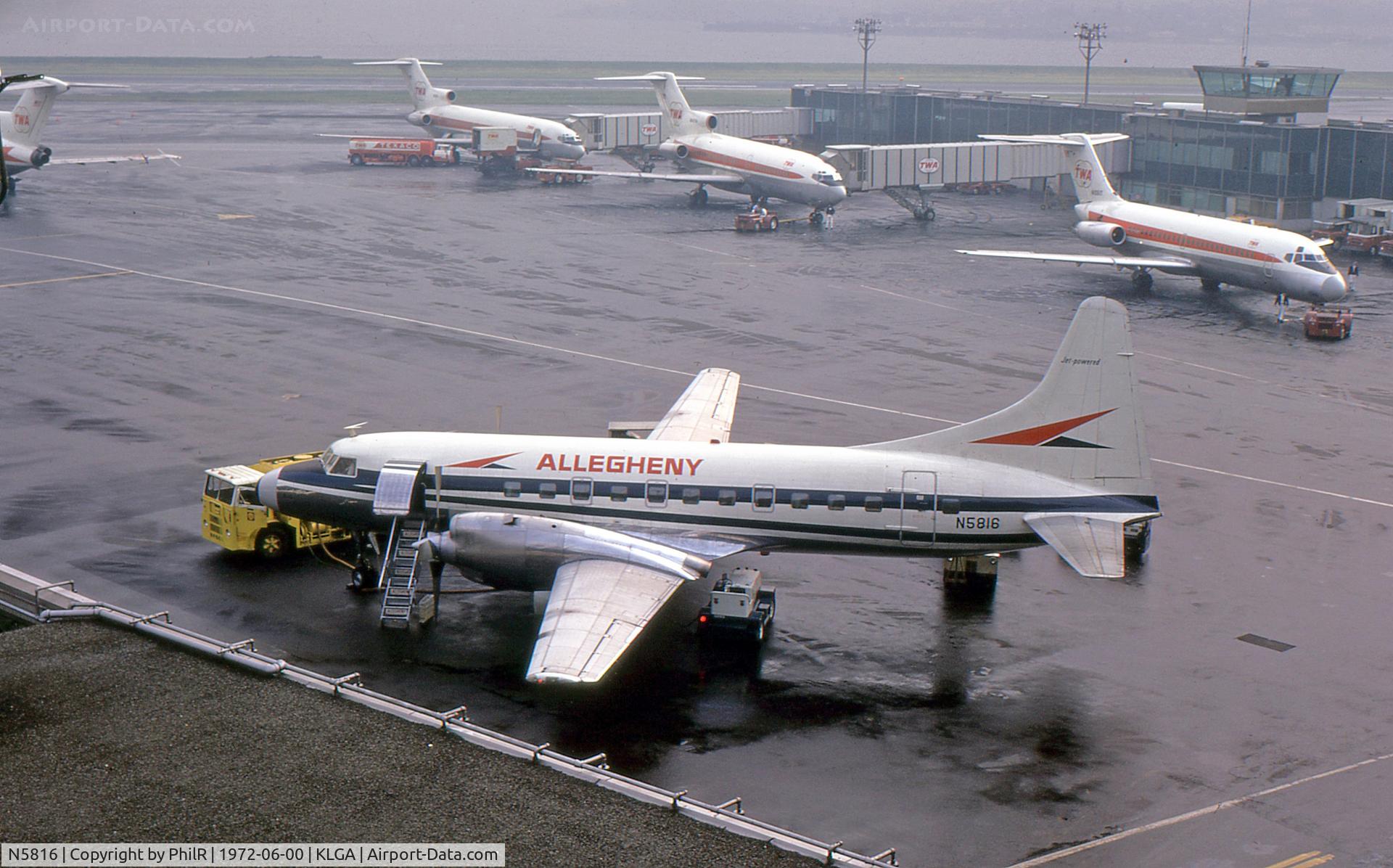 N5816, 1953 Convair 580 C/N 126, Allengheny 1953 Convair 540 N5816 LGA