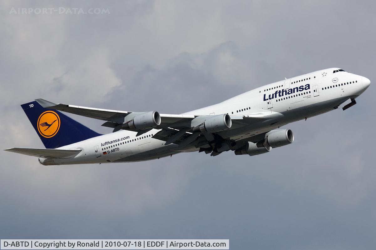 D-ABTD, 1990 Boeing 747-430M C/N 24715, at fra