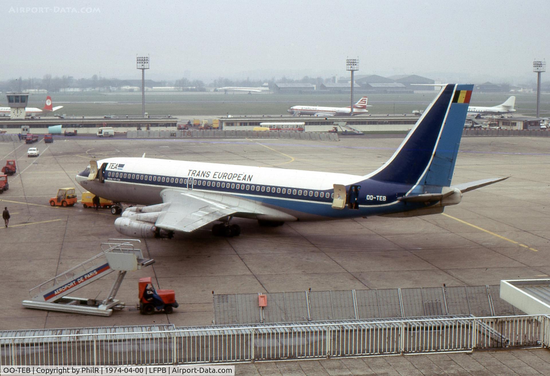 OO-TEB, 1961 Boeing 720-048 C/N 18043, TEA 1961 Boeing 720-048 OO-TEB LBG