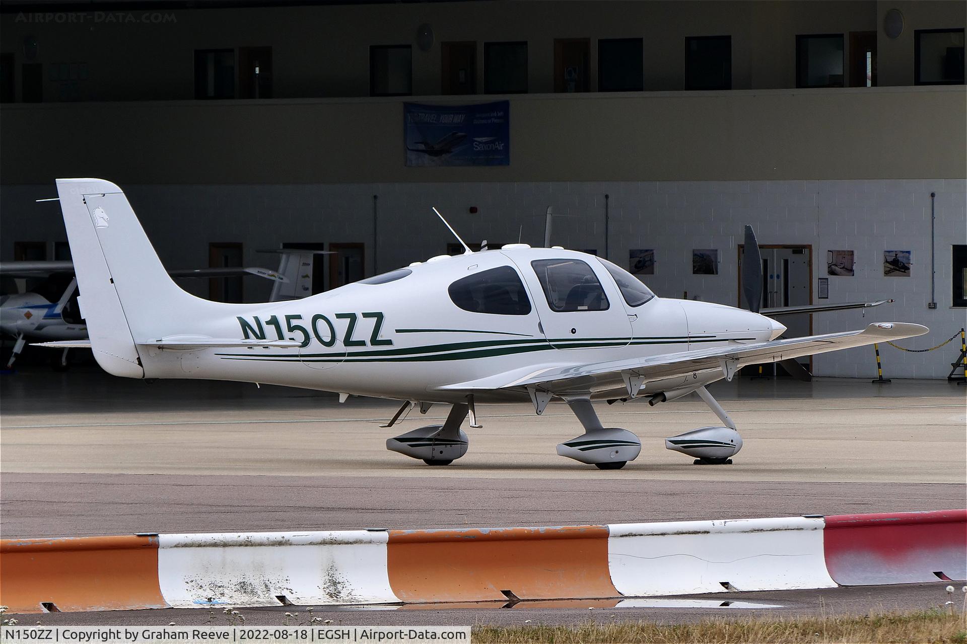 N150ZZ, 2007 Cirrus SR22 C/N 2609, Parked at Norwich.