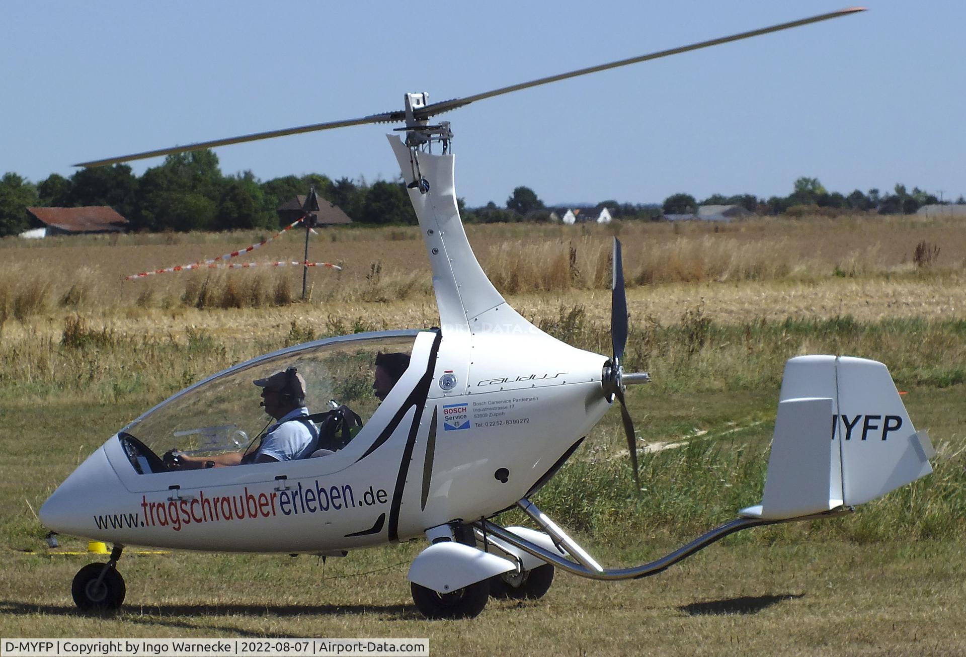 D-MYFP, AutoGyro Calidus C/N not foung D-Myfp, AutoGyro Calidus at the 2022 Flugplatz-Wiesenfest airfield display at Weilerswist-Müggenhausen ultralight airfield