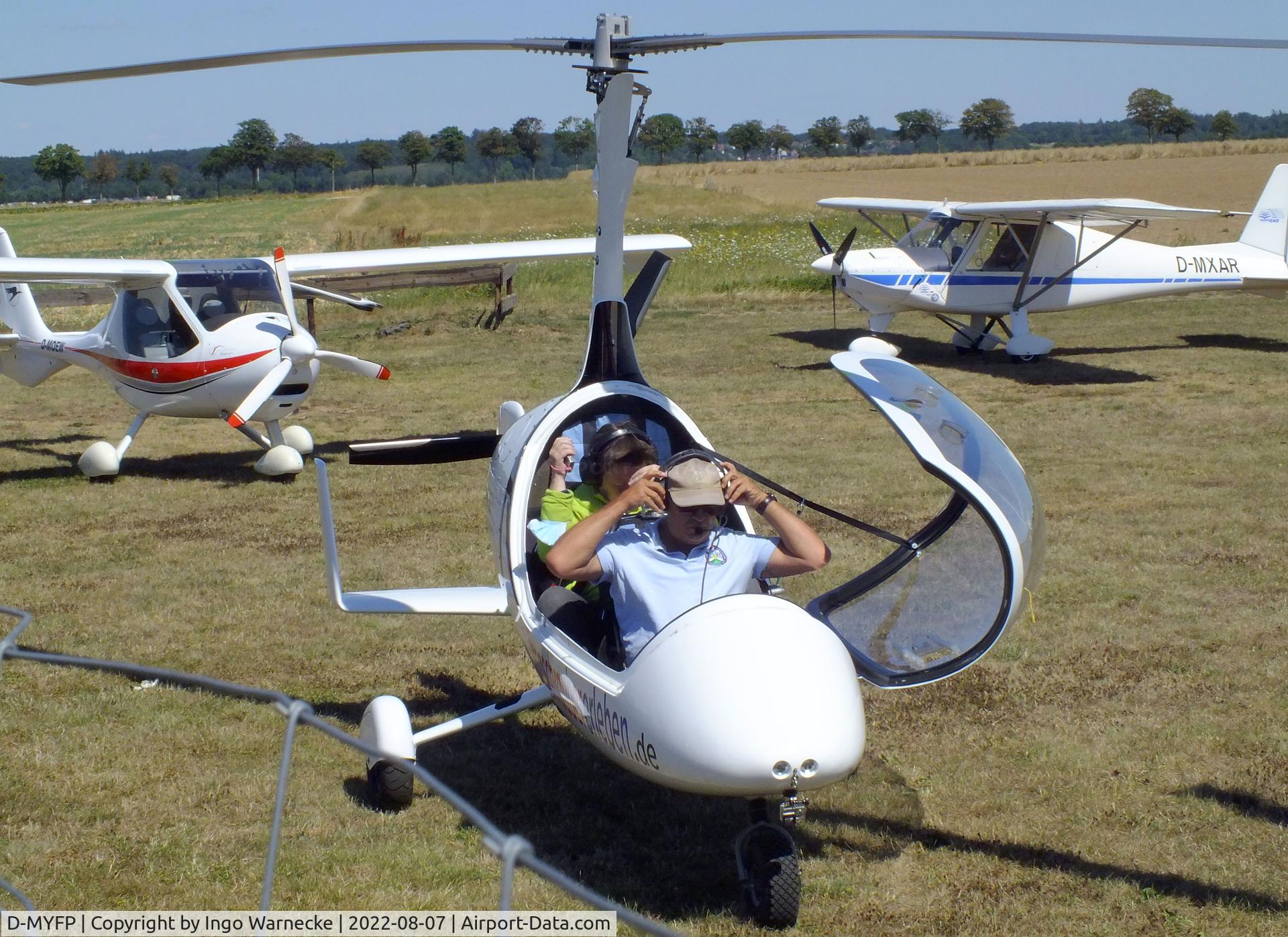 D-MYFP, AutoGyro Calidus C/N not foung D-Myfp, AutoGyro Calidus at the 2022 Flugplatz-Wiesenfest airfield display at Weilerswist-Müggenhausen ultralight airfield