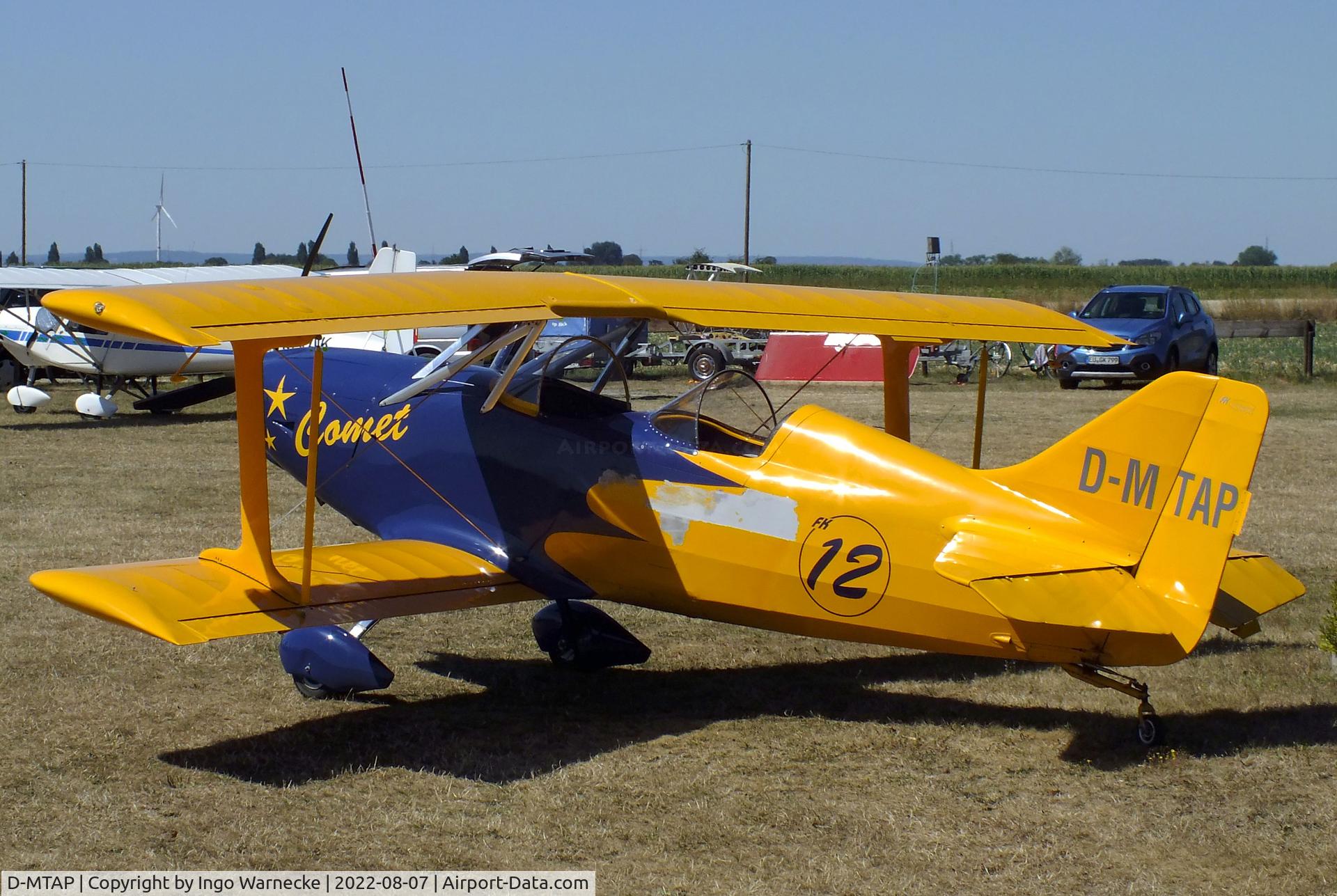 D-MTAP, B & F Funk FK-12 Comet C/N 012-045, B & F Funk FK-12 Comet at the 2022 Flugplatz-Wiesenfest airfield display at Weilerswist-Müggenhausen ultralight airfield