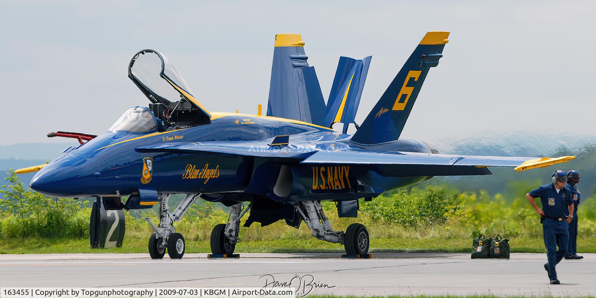 163455, 1988 McDonnell Douglas F/A-18C Hornet C/N 0669/C022, Morning Preflight on #6