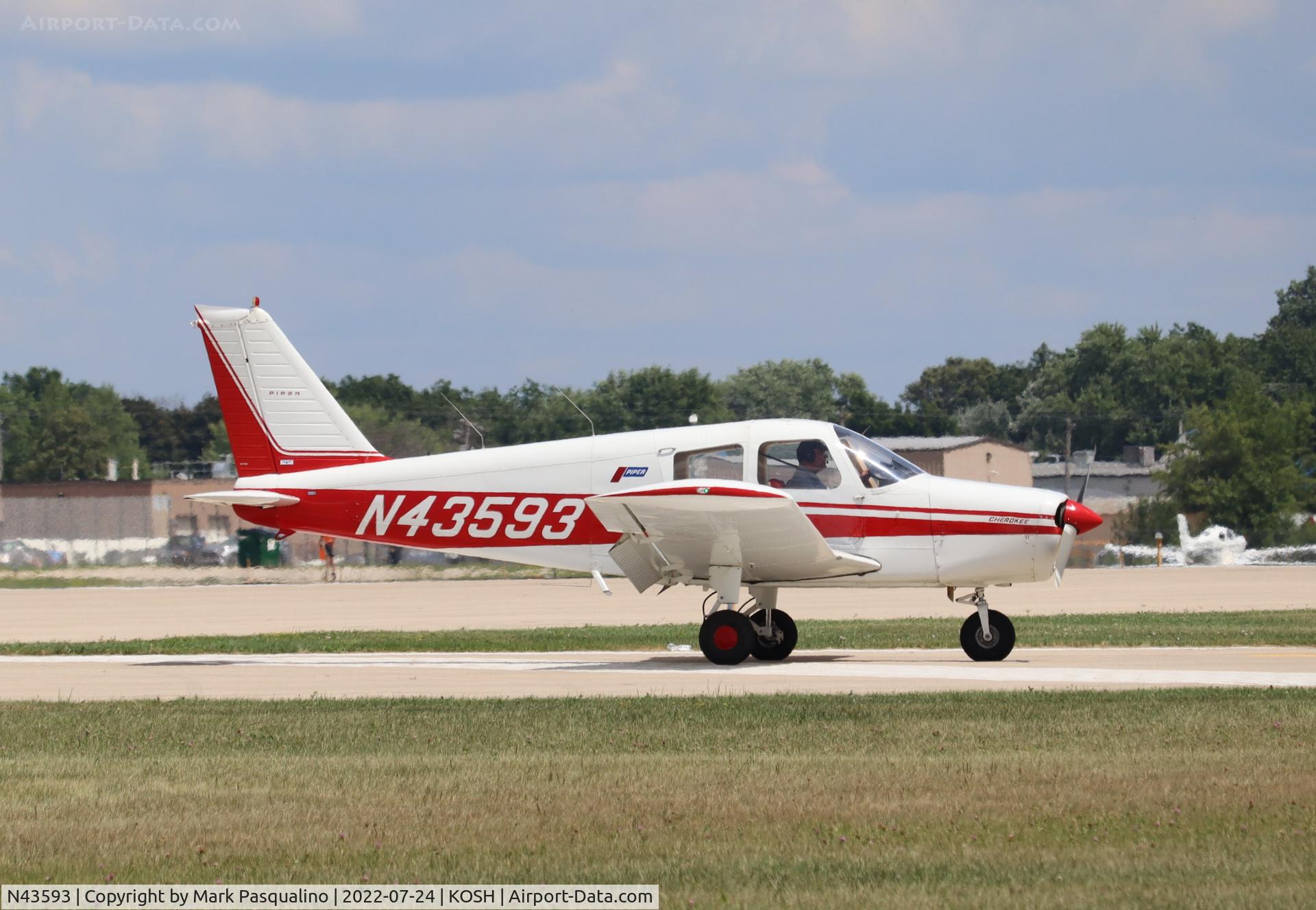 N43593, 1974 Piper PA-28-140 C/N 28-7425380, Piper PA-28-140