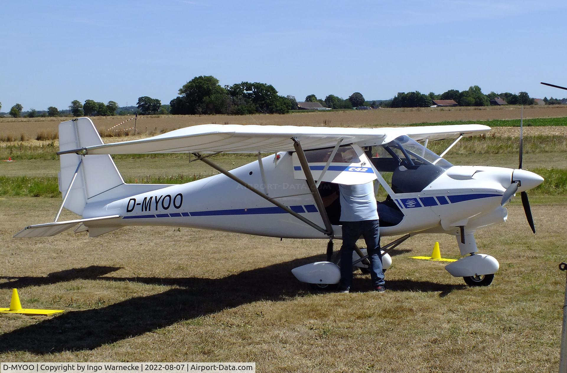 D-MYOO, Comco Ikarus C42 C/N not found_D-MYOO, Comco Ikarus C42 at the 2022 Flugplatz-Wiesenfest airfield display at Weilerswist-Müggenhausen ultralight airfield