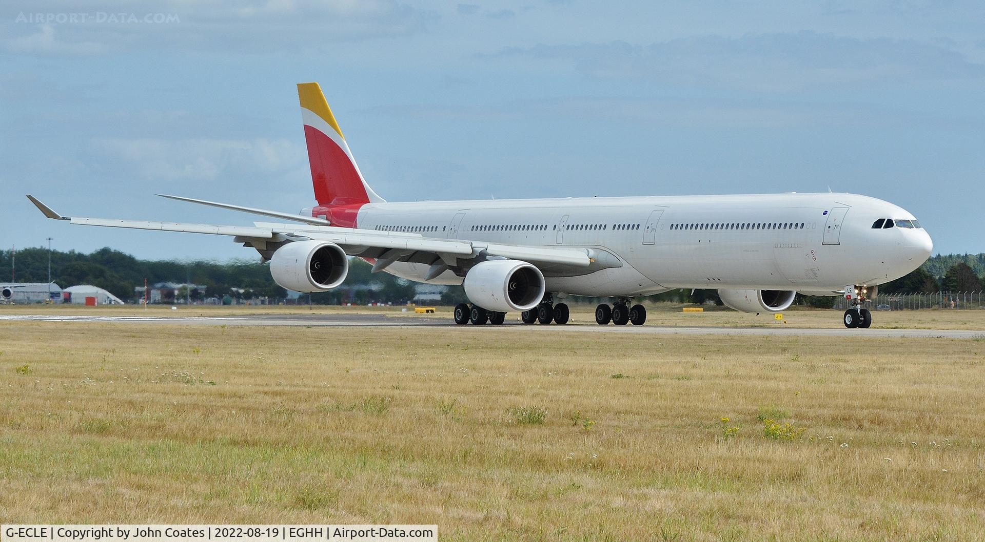 G-ECLE, 2004 Airbus A340-642 C/N 604, Arriving from storage