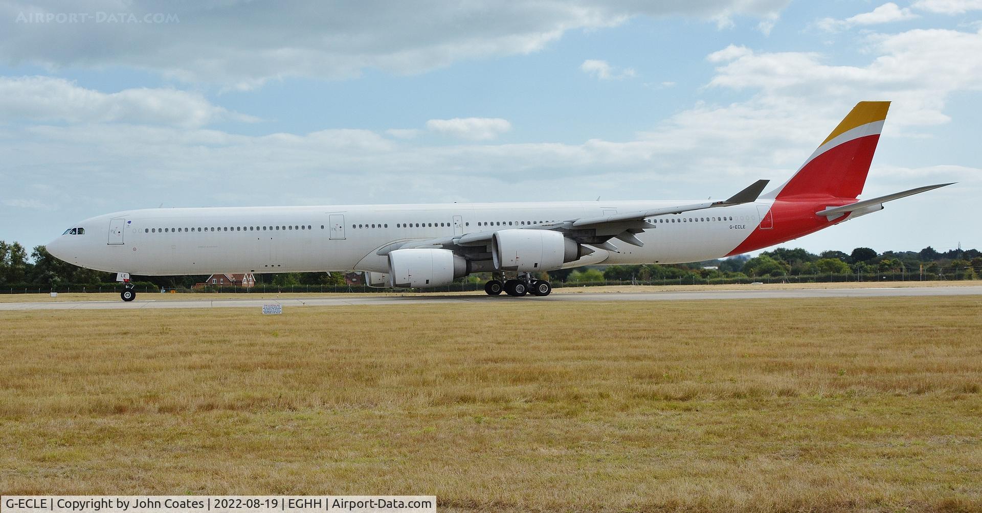 G-ECLE, 2004 Airbus A340-642 C/N 604, Ex EC-IZY arriving from storage to join URO fleet