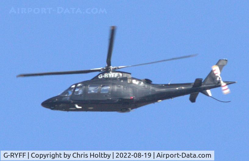 G-RYFF, 2007 Agusta A-109S Grand C/N 22058, Passing over Potters Bar, Herts