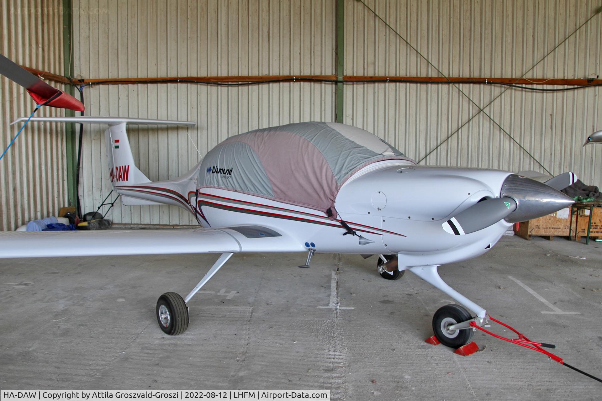 HA-DAW, 2008 Diamond DA-40 Diamond Star C/N 40.1000, LHFM - Meidl Airport, Fertöszentmiklós, Hungary