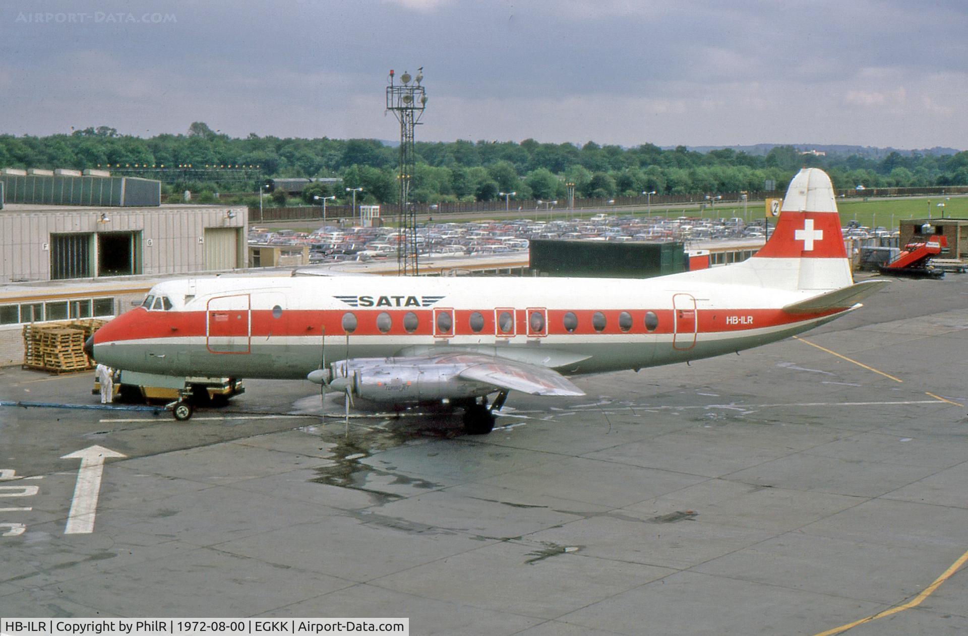 HB-ILR, 1958 Vickers Viscount 808 C/N 291, SATA 1958 Vickers V808 Viscount HB-ILR LGW