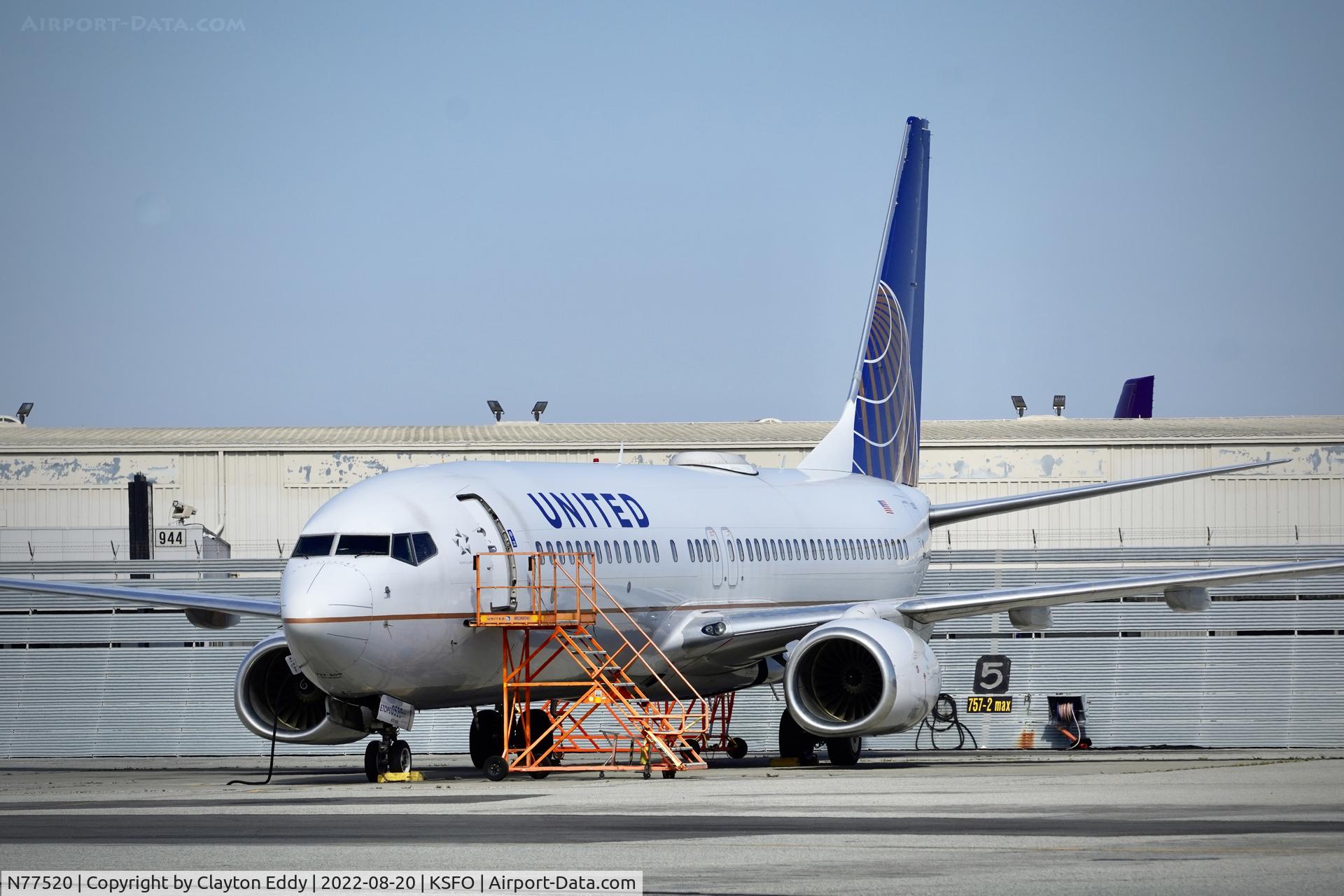 N77520, 2010 Boeing 737-824 C/N 31658, SFO 2022.