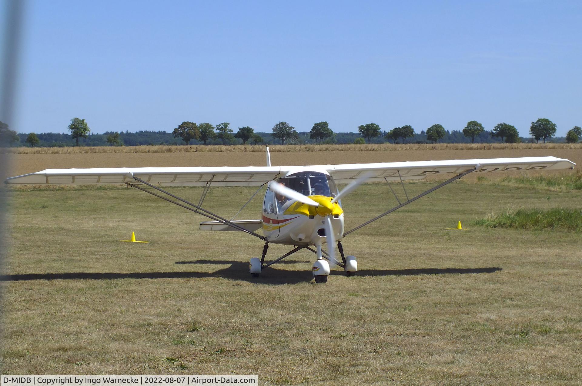 D-MIDB, 2008 Comco Ikarus C42B C/N 0804-6955, Comco Ikarus C42B at the 2022 Flugplatz-Wiesenfest airfield display at Weilerswist-Müggenhausen ultralight airfield
