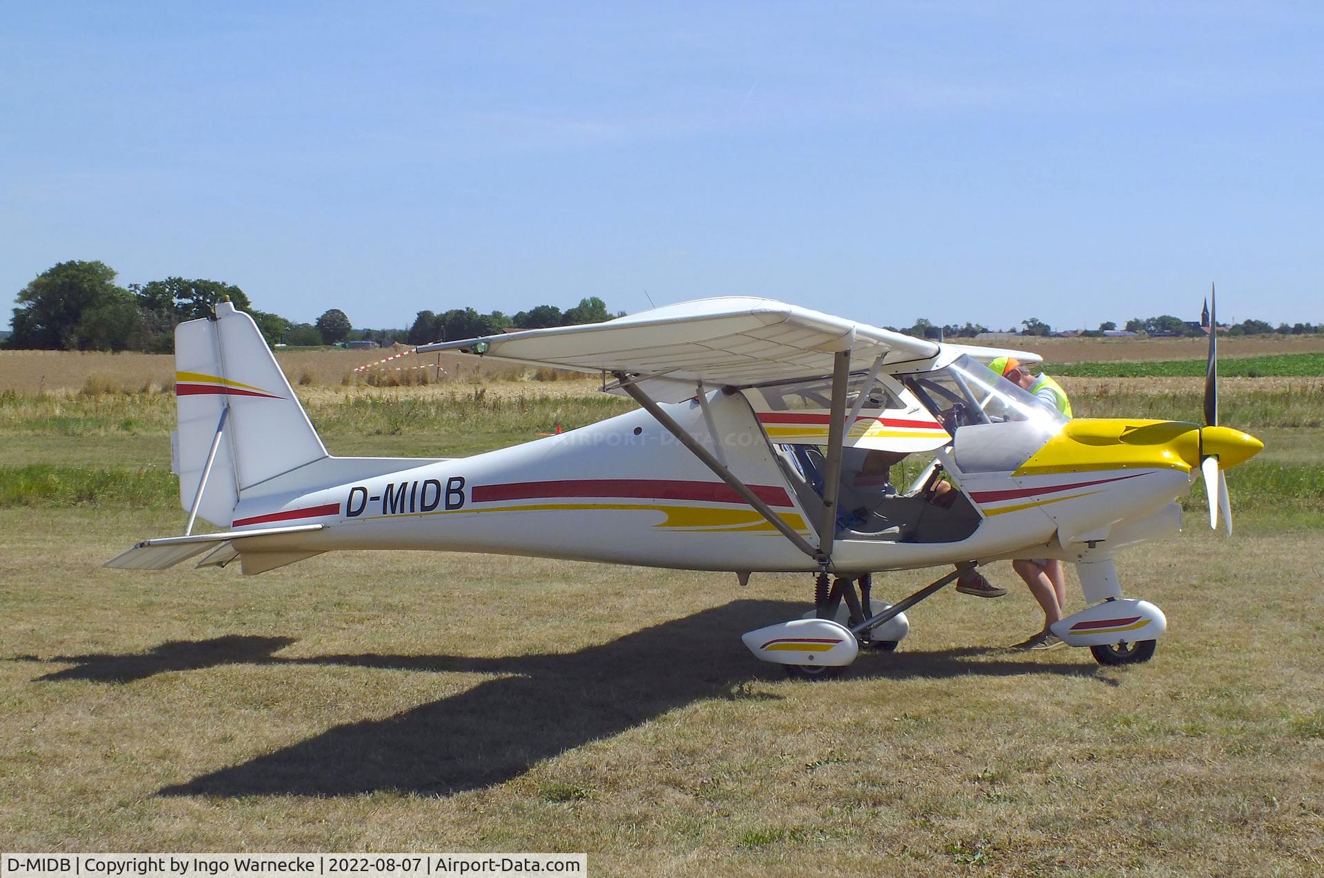 D-MIDB, 2008 Comco Ikarus C42B C/N 0804-6955, Comco Ikarus C42B at the 2022 Flugplatz-Wiesenfest airfield display at Weilerswist-Müggenhausen ultralight airfield