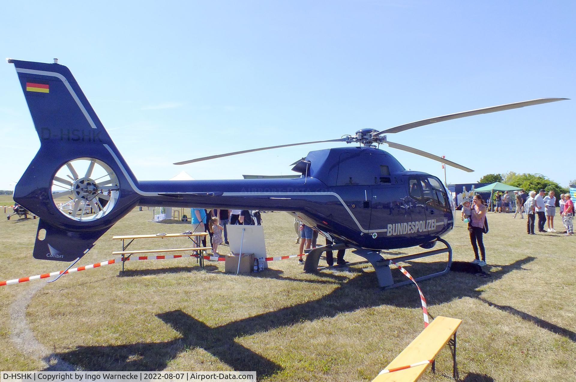 D-HSHK, 2010 Eurocopter EC-120B Colibri C/N 1653, Eurocopter EC120B Colibri of the Bundespolizei (german federal police) at the 2022 Flugplatz-Wiesenfest airfield display at Weilerswist-Müggenhausen ultralight airfield