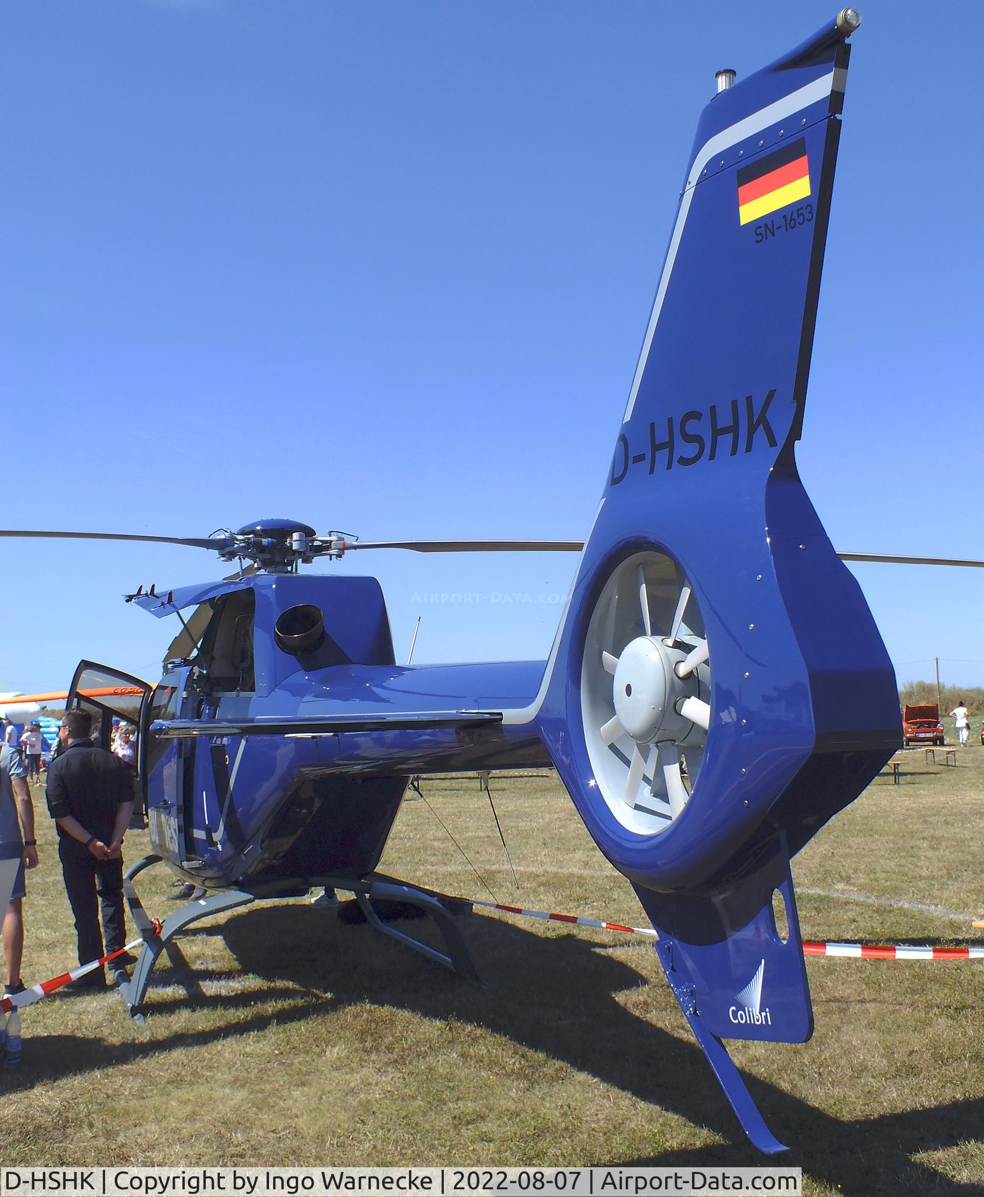 D-HSHK, 2010 Eurocopter EC-120B Colibri C/N 1653, Eurocopter EC120B Colibri of the Bundespolizei (german federal police) at the 2022 Flugplatz-Wiesenfest airfield display at Weilerswist-Müggenhausen ultralight airfield