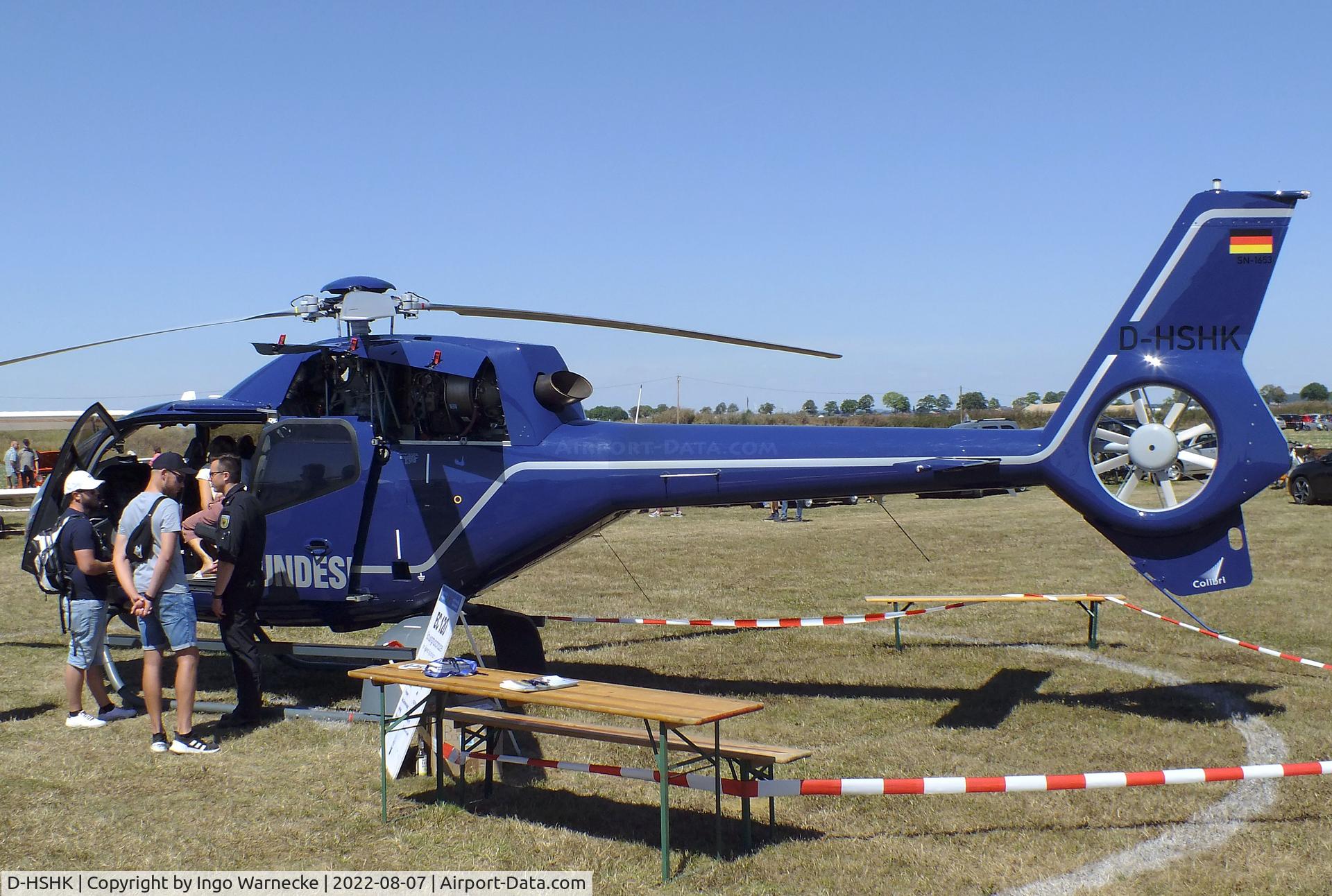 D-HSHK, 2010 Eurocopter EC-120B Colibri C/N 1653, Eurocopter EC120B Colibri of the Bundespolizei (german federal police) at the 2022 Flugplatz-Wiesenfest airfield display at Weilerswist-Müggenhausen ultralight airfield