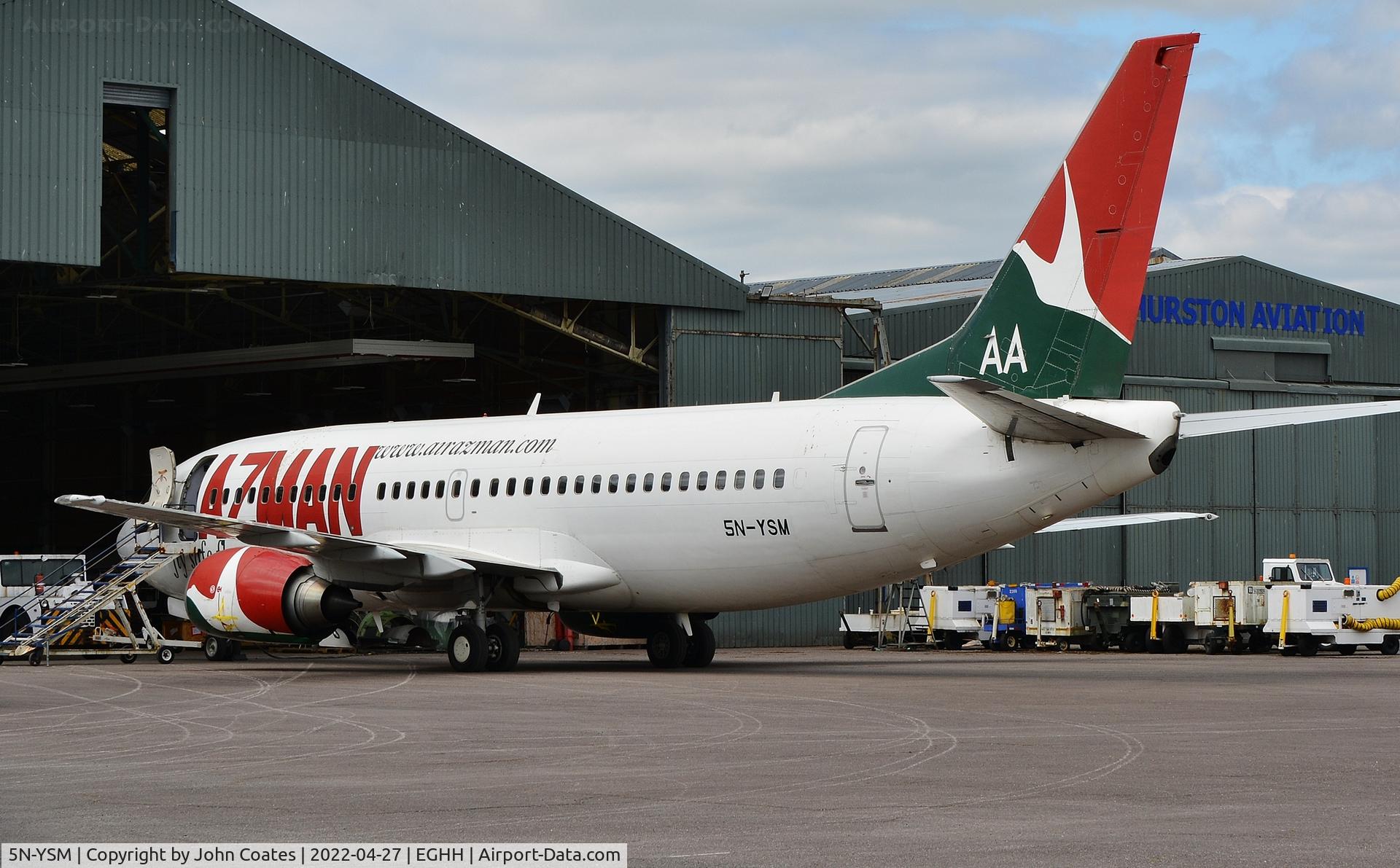 5N-YSM, 1997 Boeing 737-36N C/N 28557, at European Avn.
