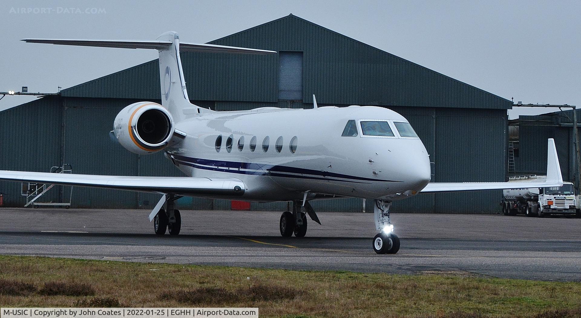 M-USIC, 2012 Gulfstream Aerospace V-SP G550 C/N 5394, Departing Thurston Avn.