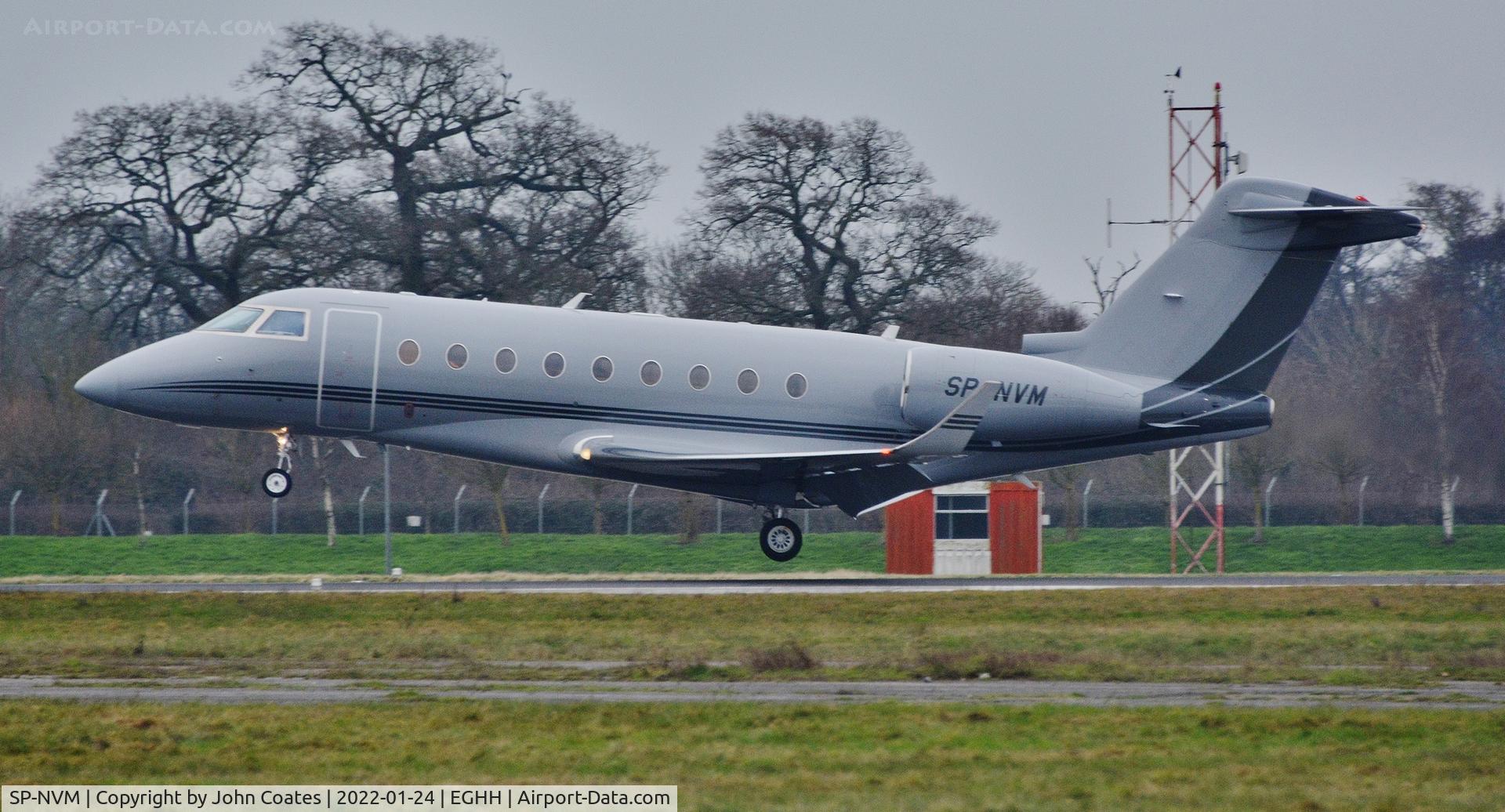 SP-NVM, 2015 Israel Aircraft Industries Gulfstream G280 C/N 2088, Arriving on 08